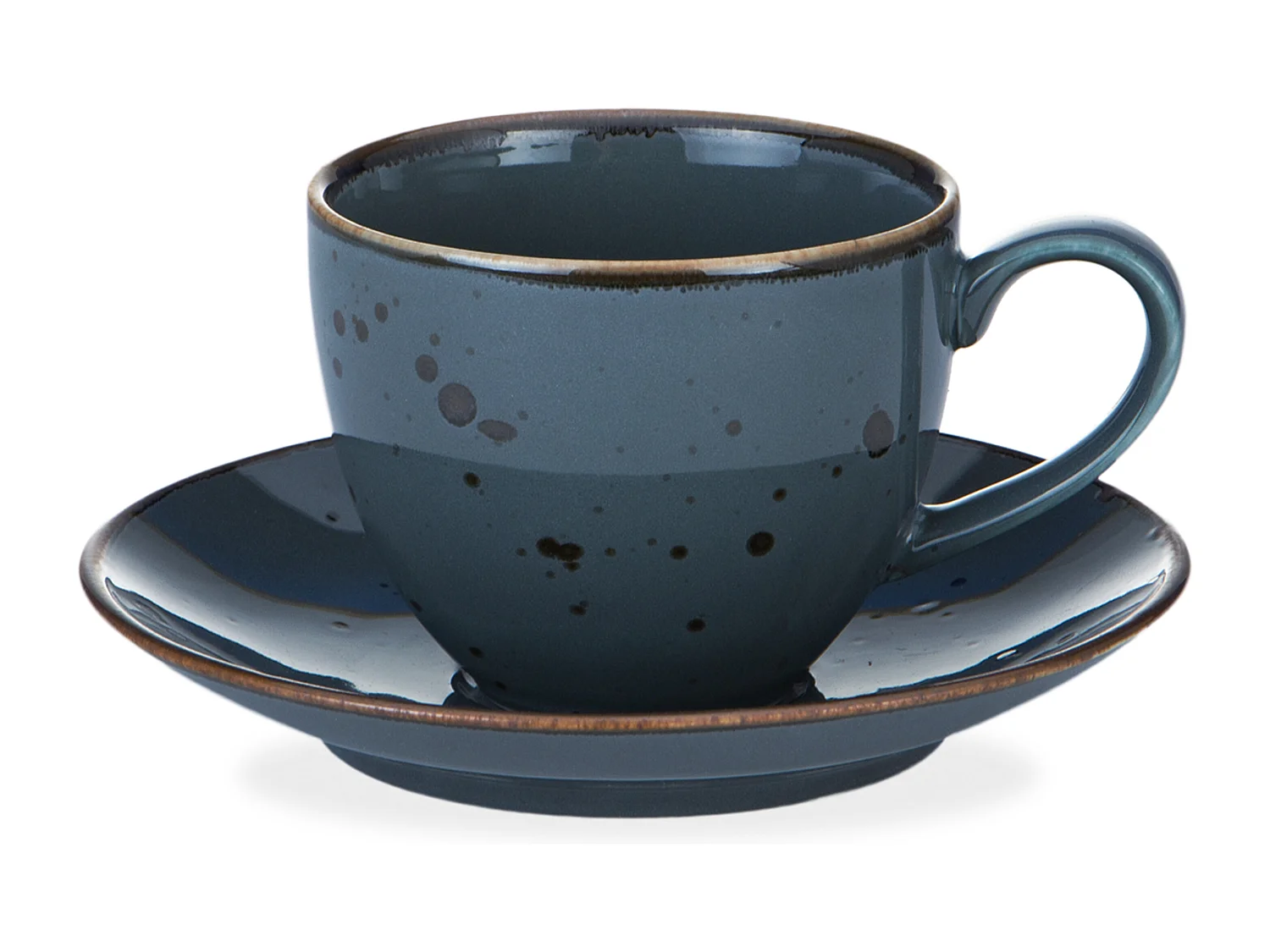 Kaffeeservice 300ml 6 Personen (12-tlg) - Porzellan - grau - ALUMINA