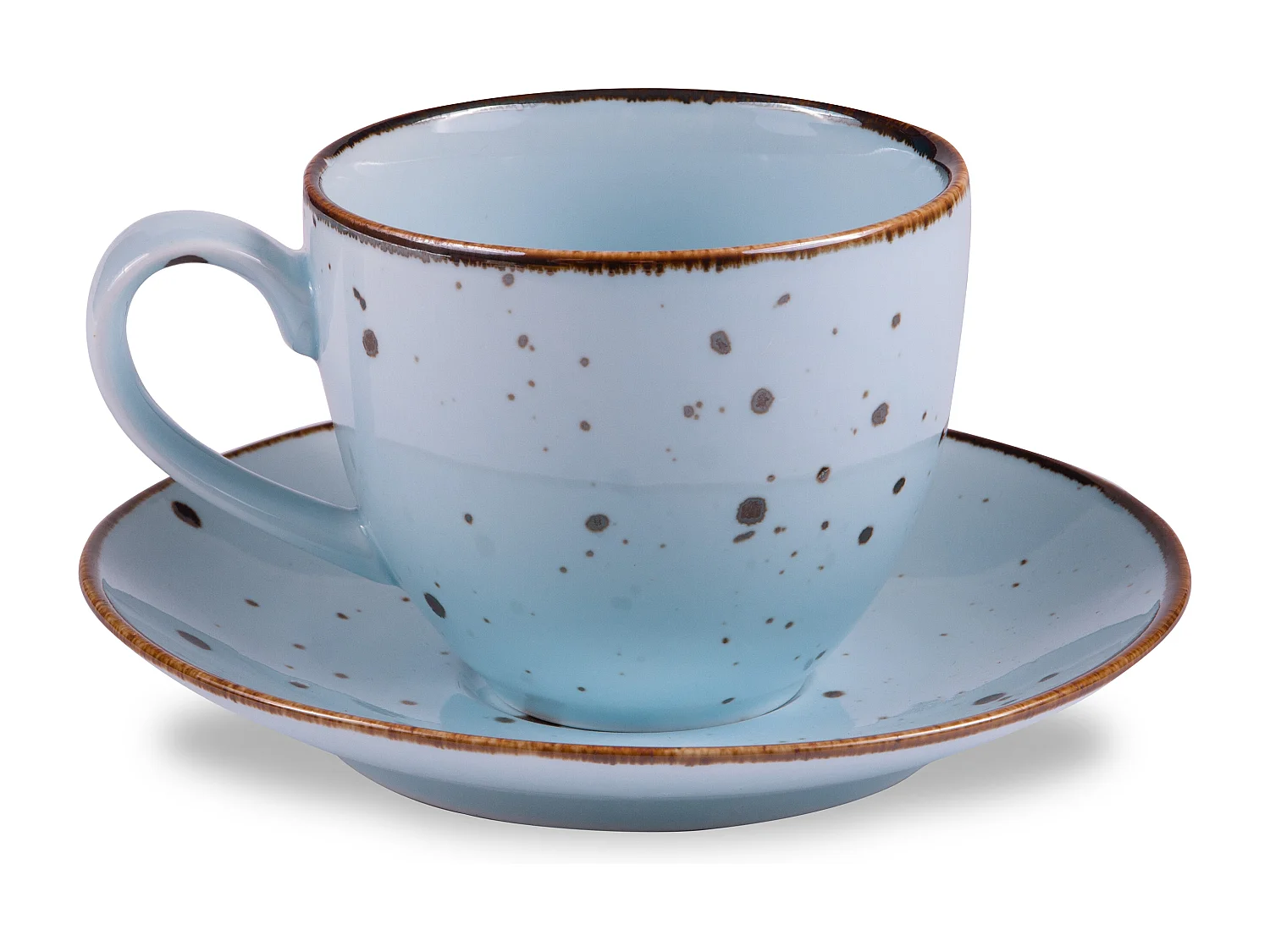 Kaffeeservice 300ml 6 Personen (12-tlg) - Porzellan - hellblau - ALUMINA