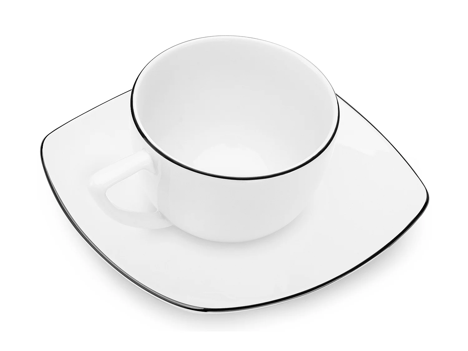 Kaffeeservice 6 Personen (18 tlg.) - Weiß - CARLINA