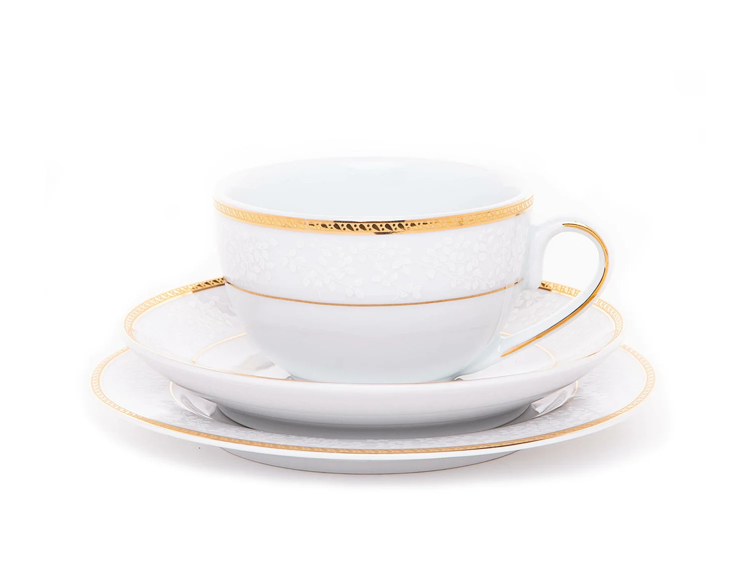 Teeservice für 6 Personen (15-teilig) - Porzellan - Gold - NEW HOLLIS GOLD