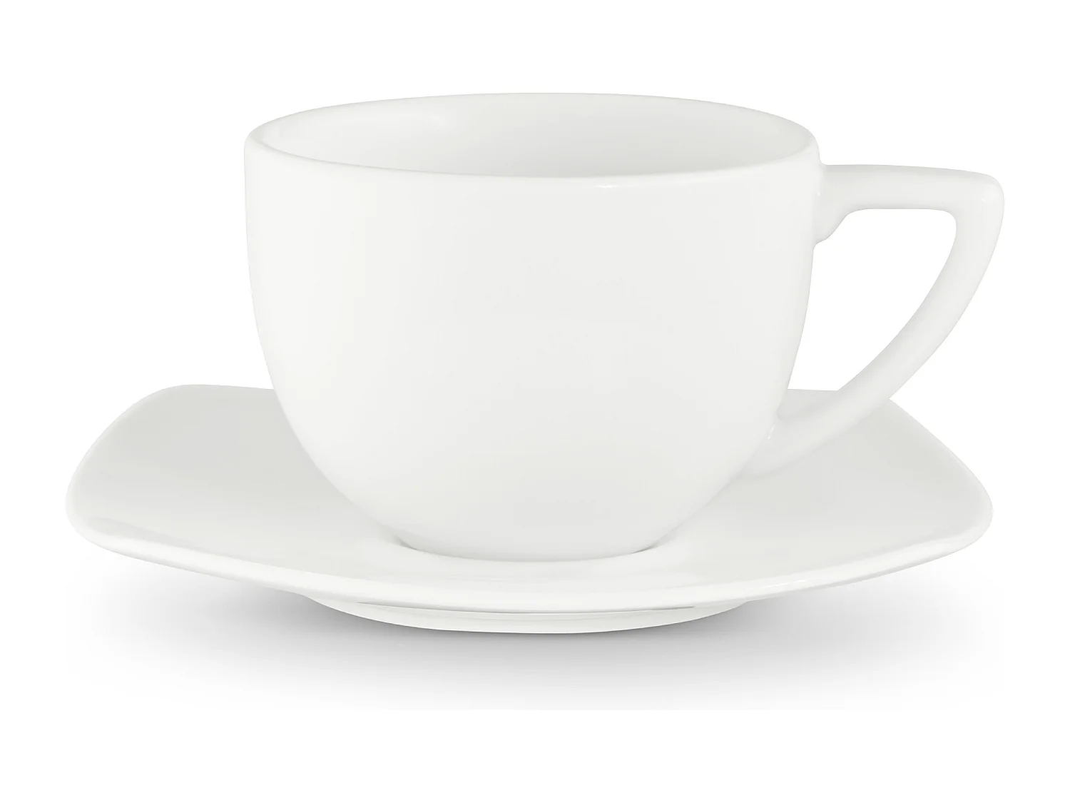 Kaffeeset Teeservice 18-tlg 6 Personen - Porzellan - weiß - CARLINA