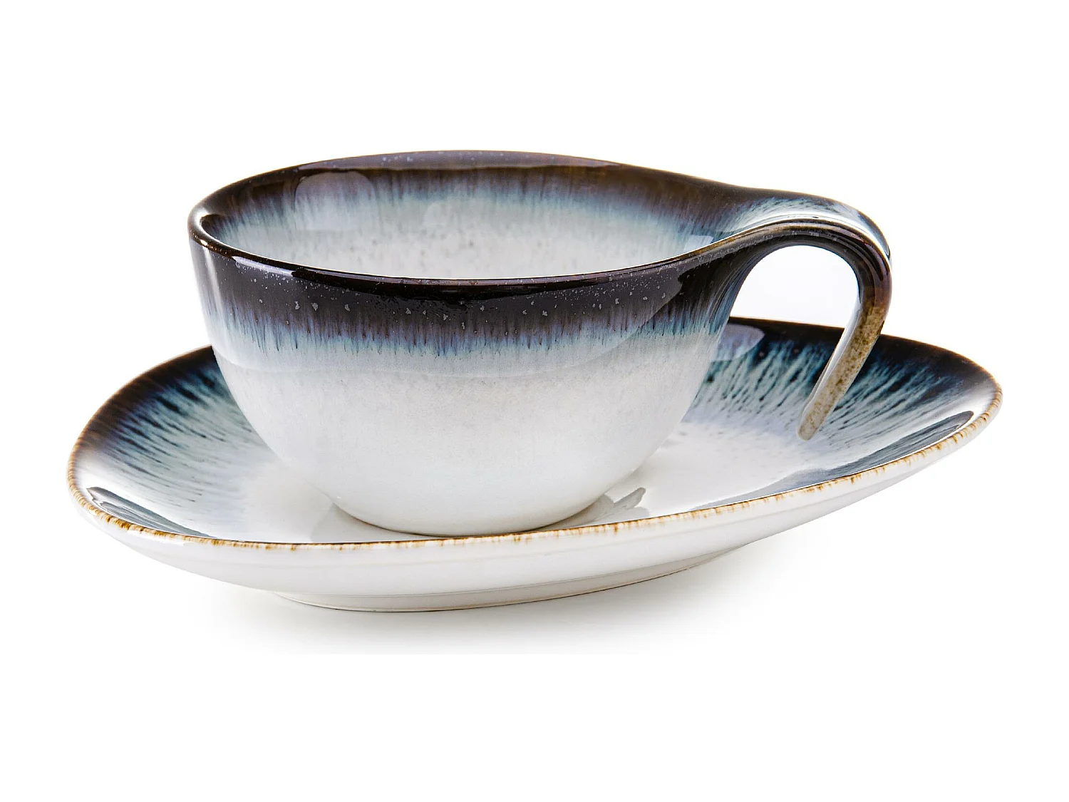 Kaffeeservice 12-tlg - Porzellan - marineblue - TIME DIM