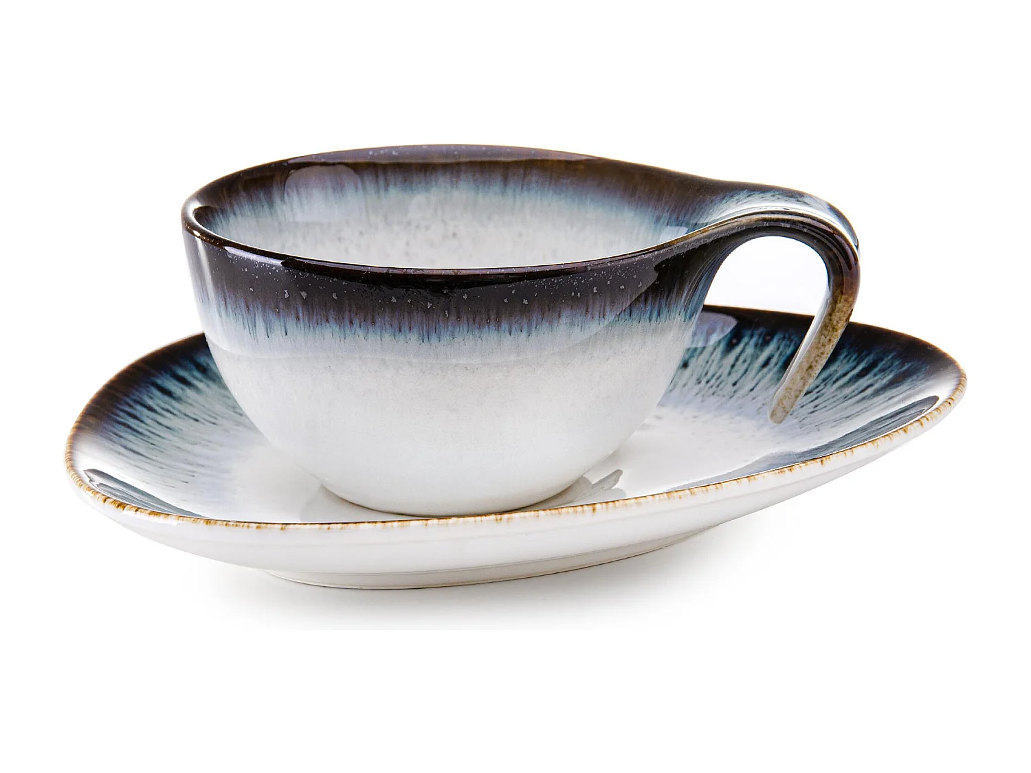 Kaffeeservice 12-tlg - Porzellan - marineblue - TIME DIM