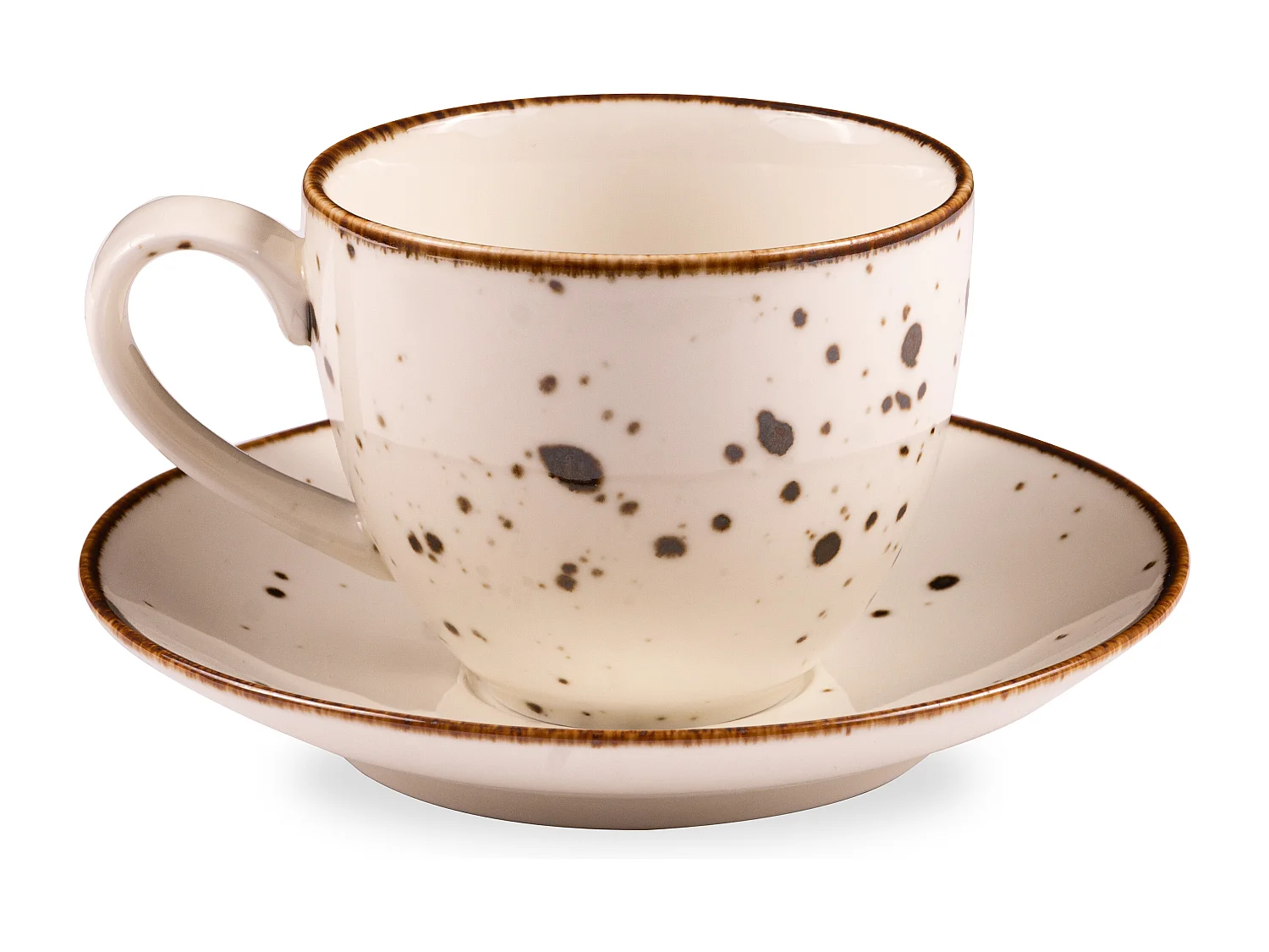 Kaffeeservice (12-tlg) - 6 Personen - Porzellan - cremefarben - ALUMINA