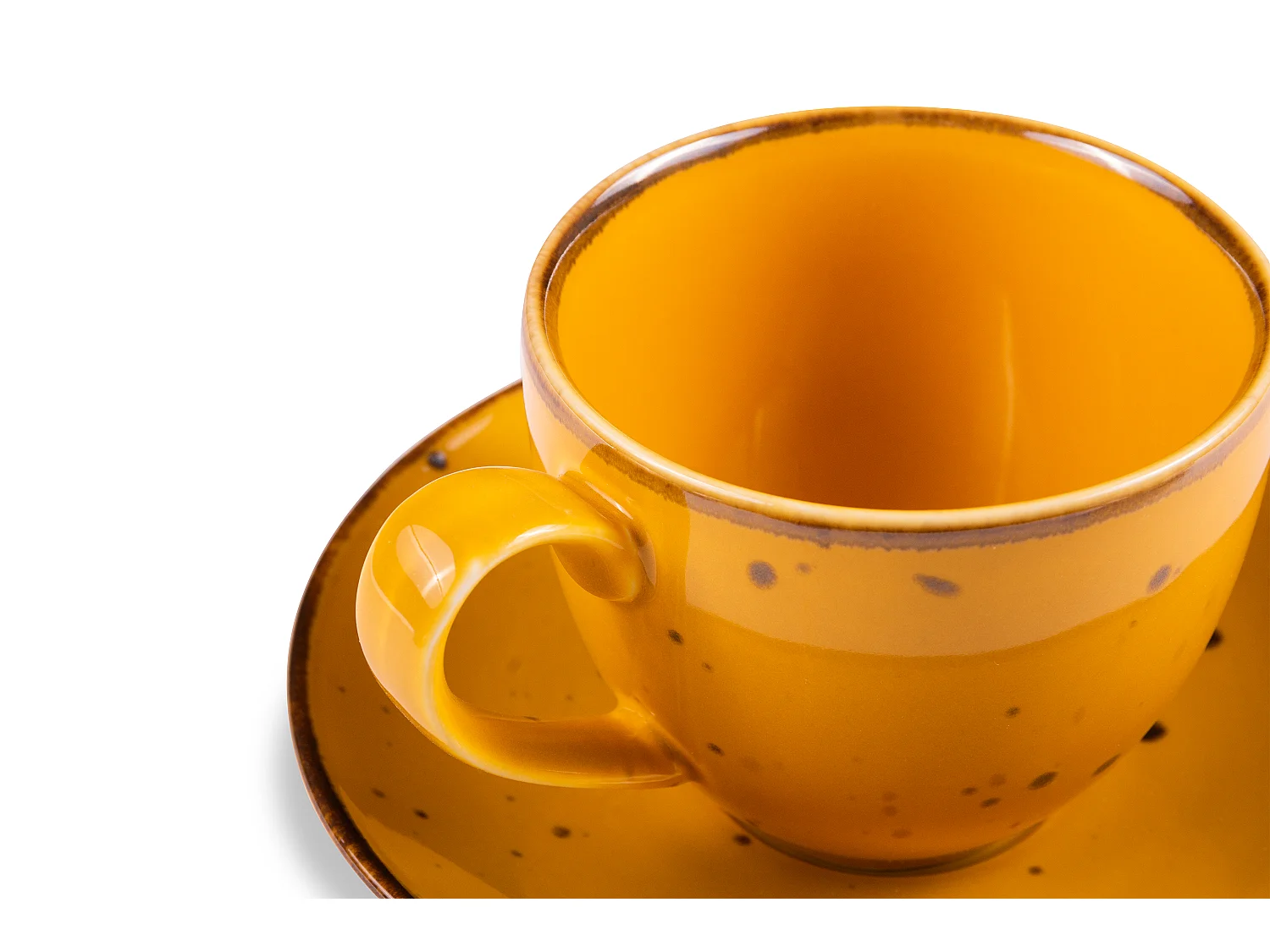 Kaffeeservice 300ml 6 Personen (12-tlg)  - Porzellan - Gelb - ALUMINA