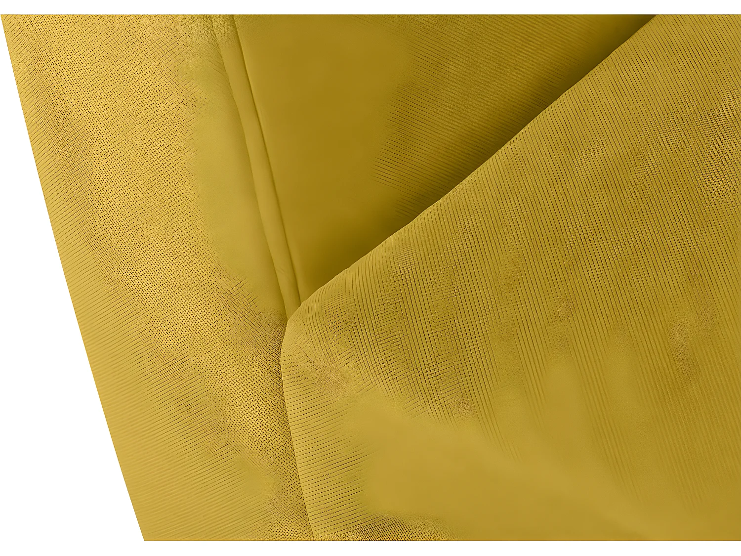 Skandinavischer Sessel - Massivholz-Beine - Gelb - TAGIO