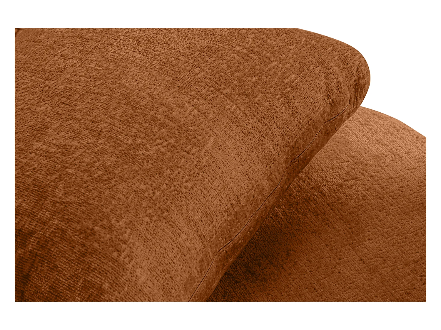 Drehsessel Set inkl. Sitzhocker - Chenille-Stoff - rot - RAGGI