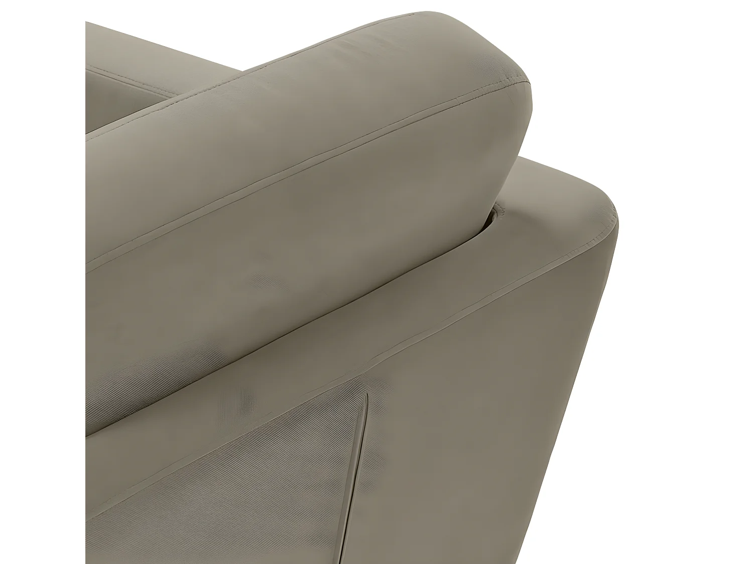 Skandinavischer Sessel - Massivholz-Beine - Beige - TAGIO