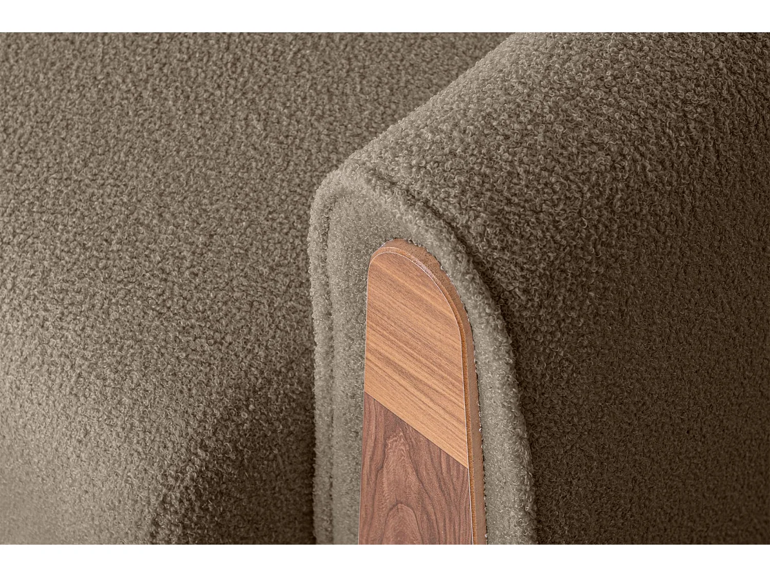 Klassischer Sessel aus Schaumstoff und Holz - hellbeige - GUSTAVO