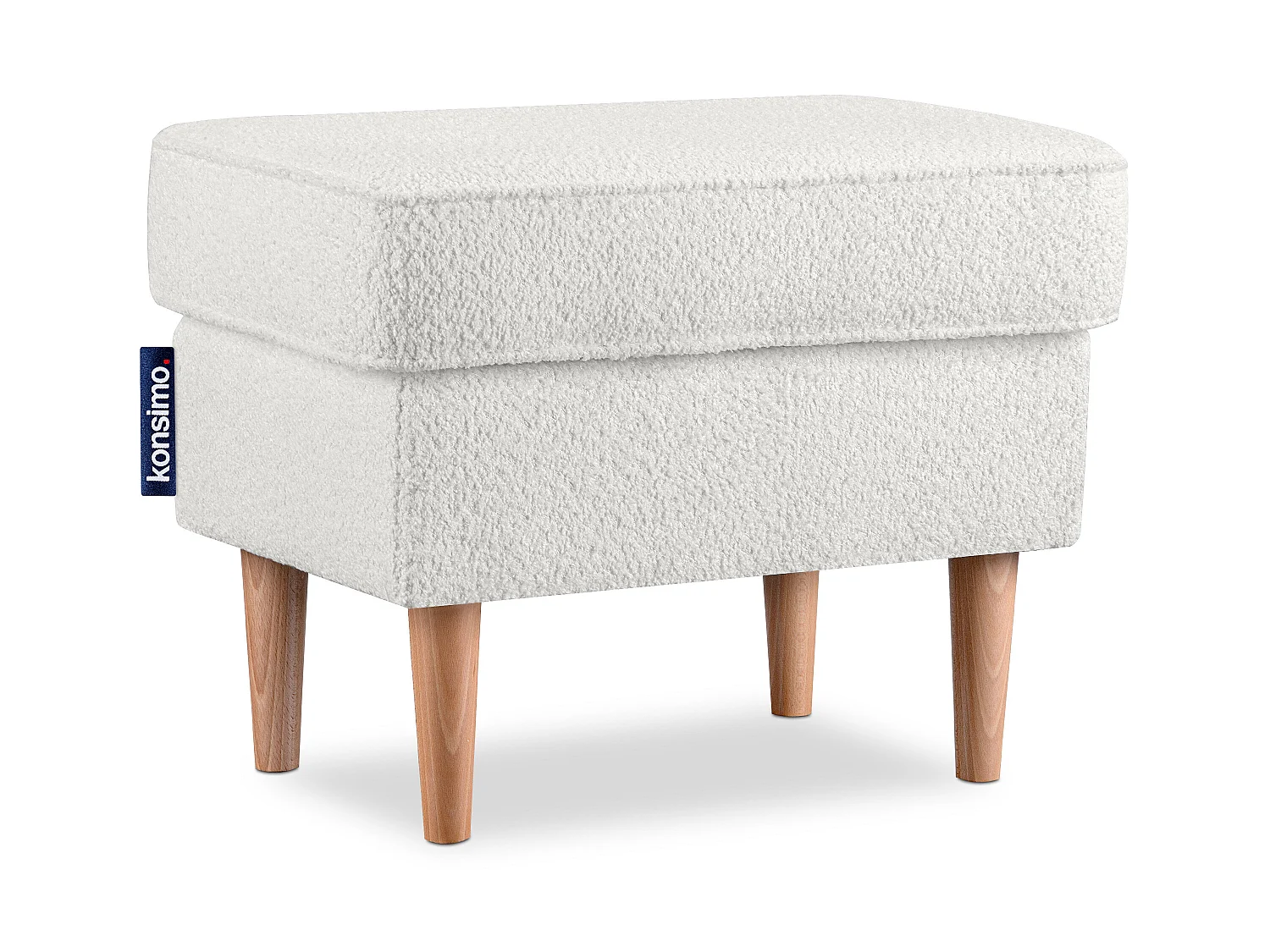 Klassischer Sessel mit Sitzhocker - Weiss - STRALIS