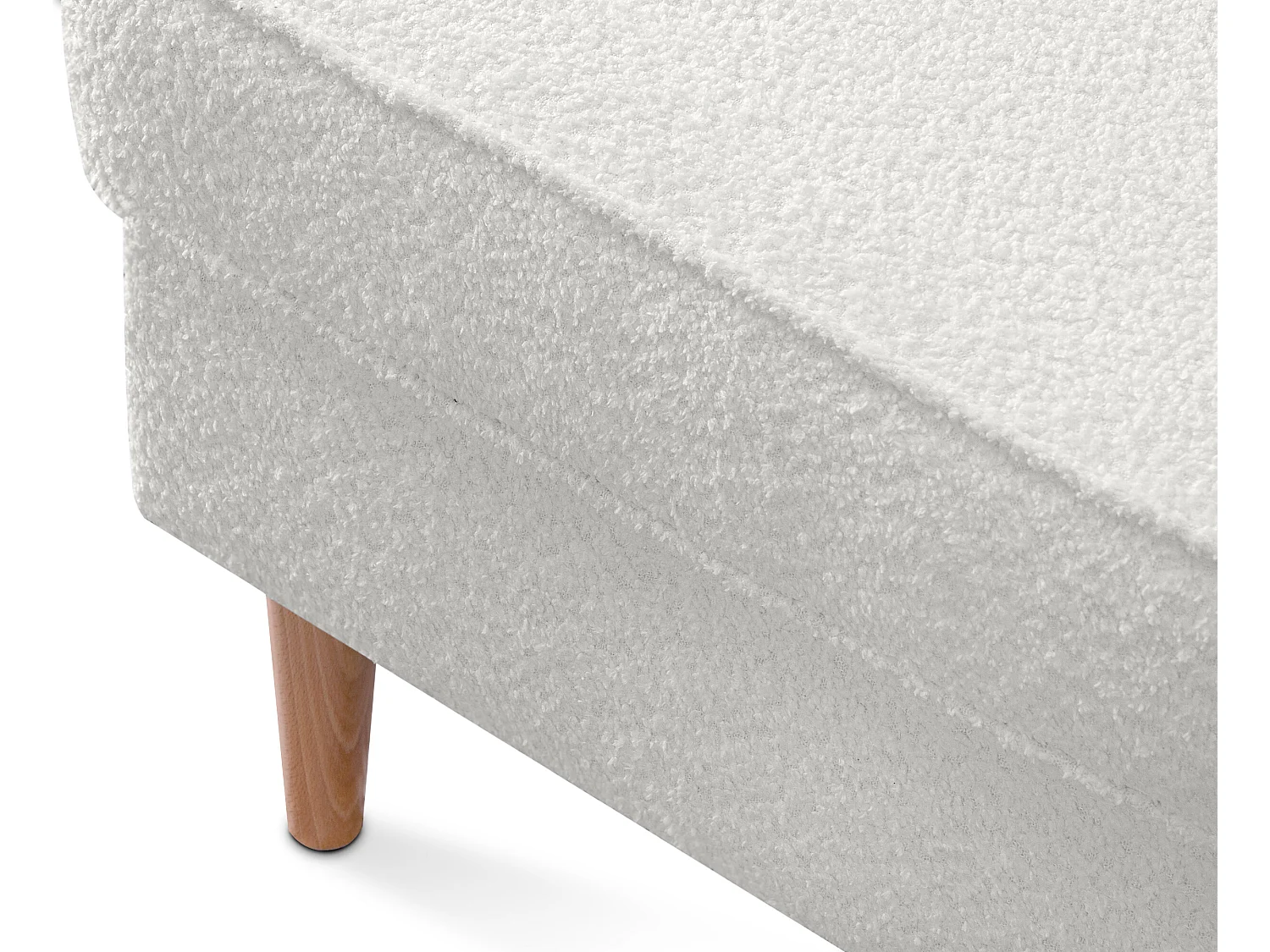 Klassischer Sessel mit Sitzhocker - Weiss - STRALIS