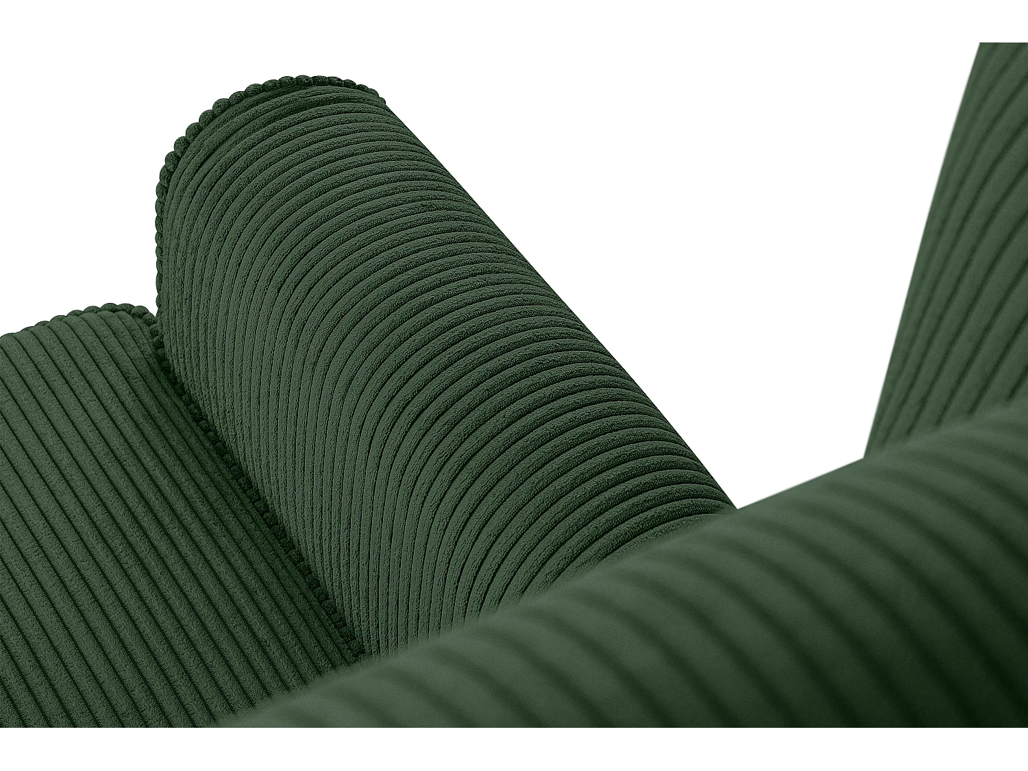 Ohrensessel Kord-Bezug Petfriendly - dunkelgrün - MILES