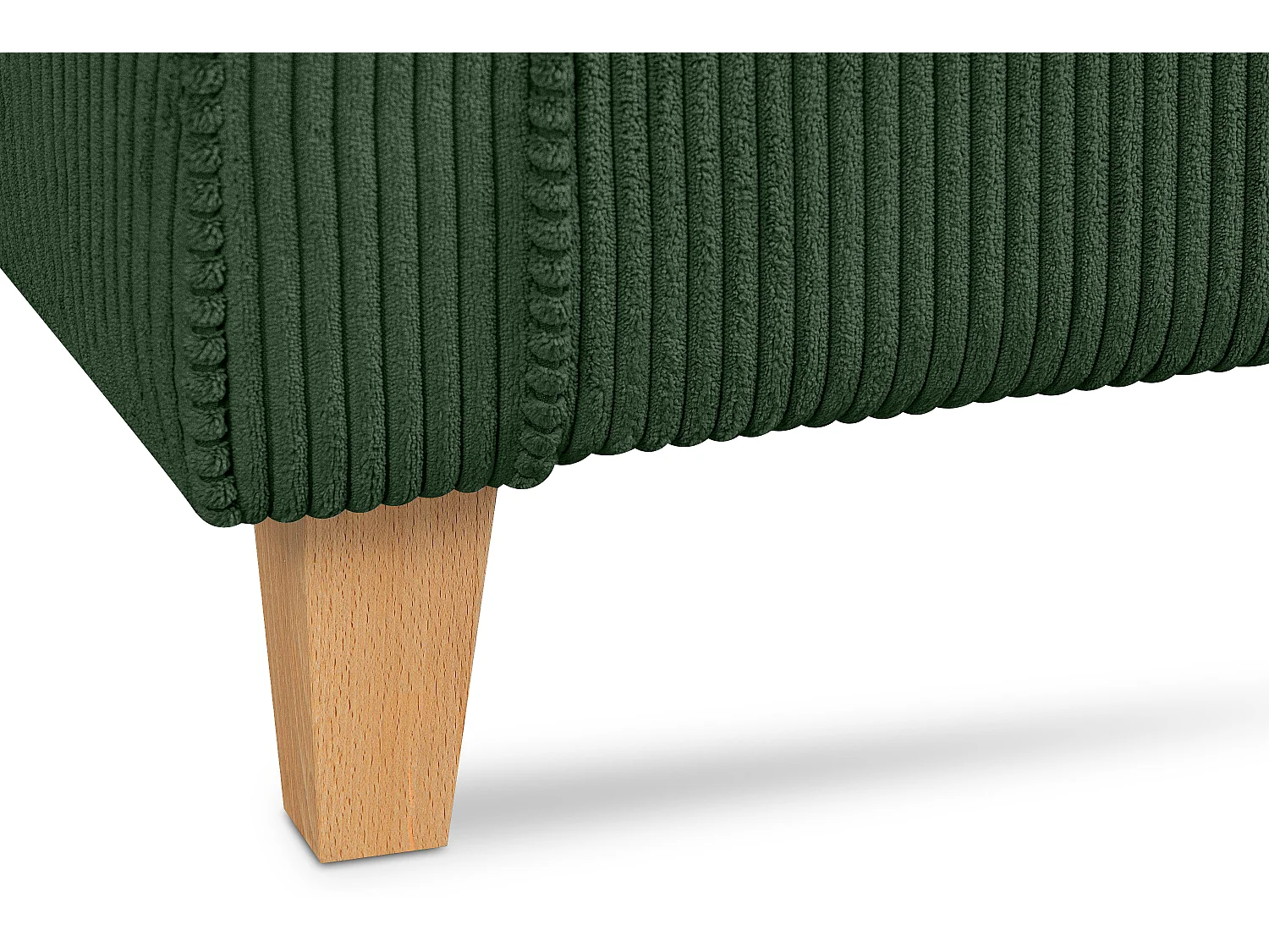 Ohrensessel Kord-Bezug Petfriendly - dunkelgrün - MILES