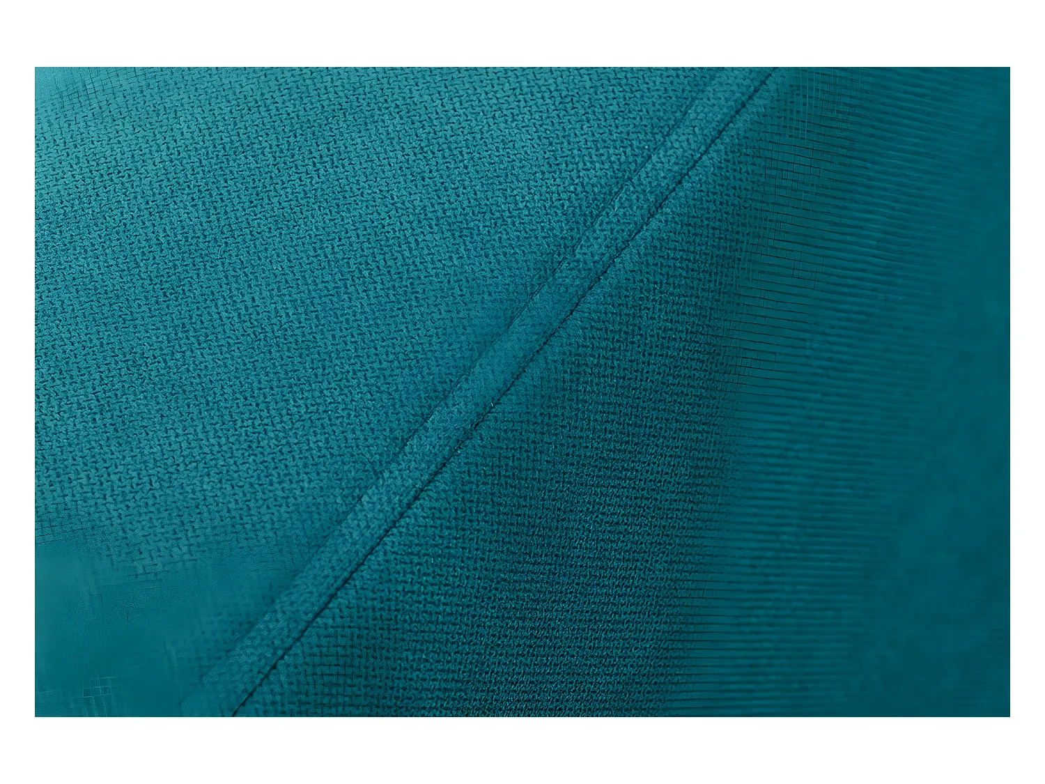 Skandinavischer Sessel - Massivholz-Beine - blau - TAGIO