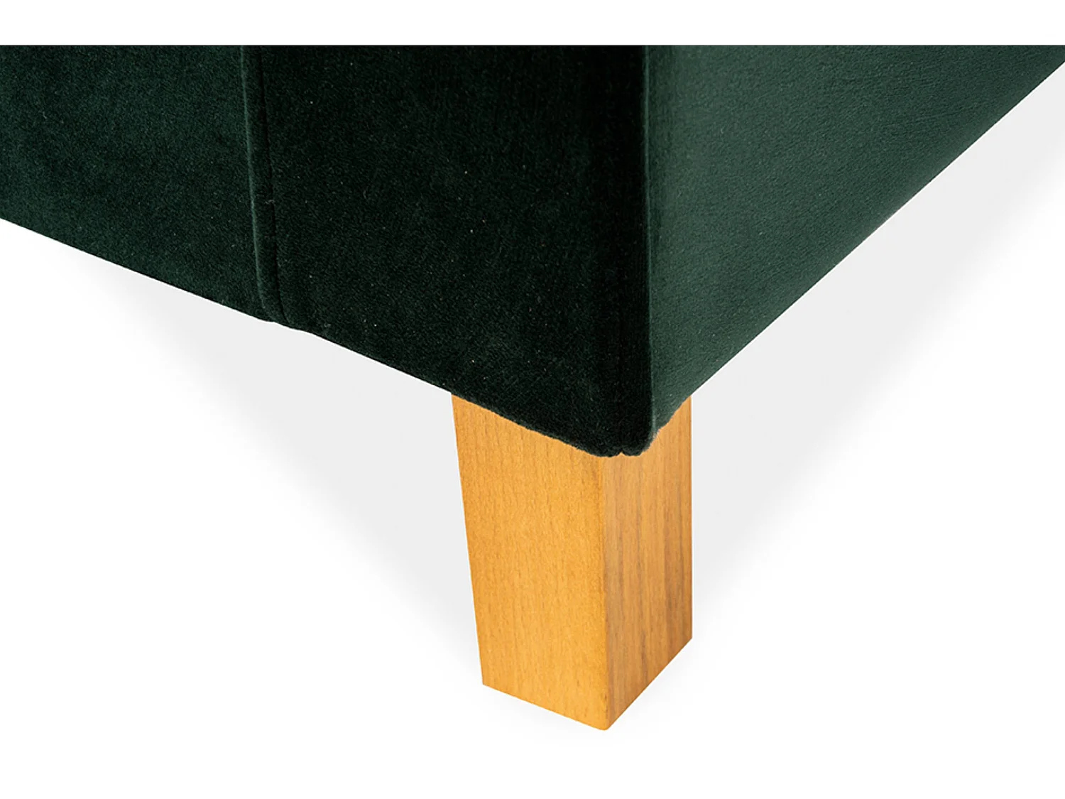 Bequemer Sessel - Echtholz Beine - dunkelgrün - ERISO