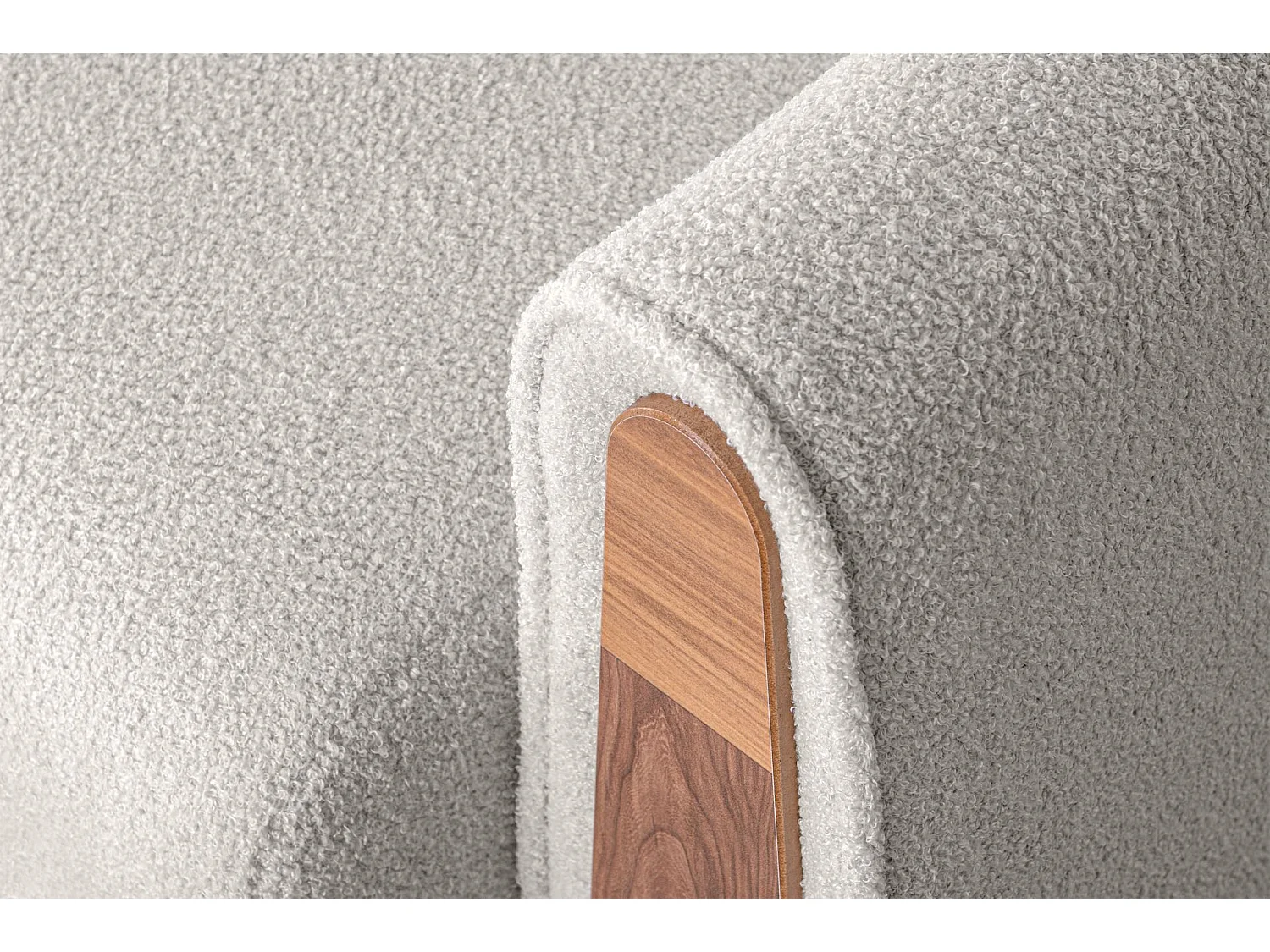 Klassischer Sessel aus Schaumstoff und Holz - weiß - GUSTAVO