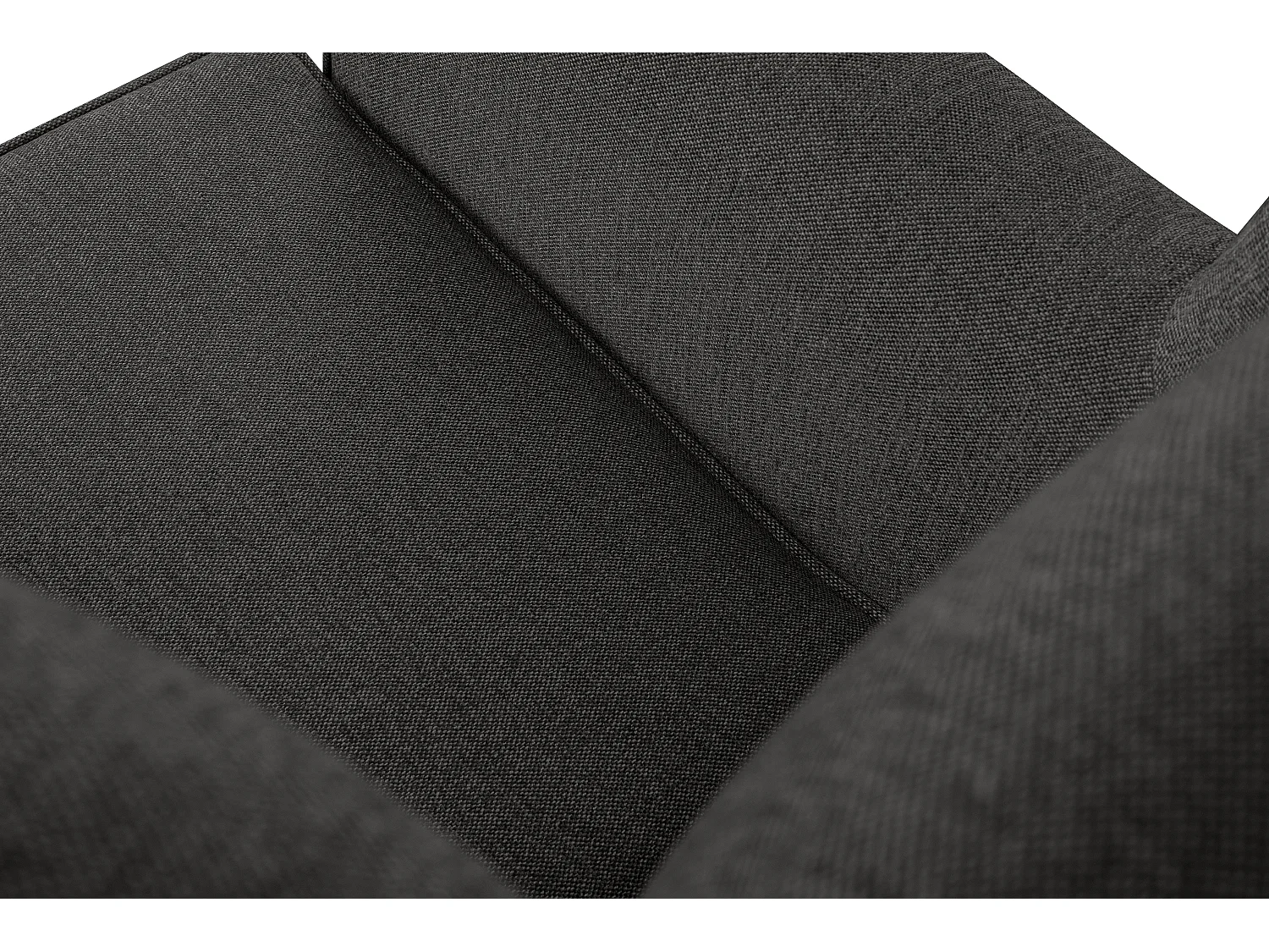 Ohrensessel Massivholzbeine schwarz - grau - MILES