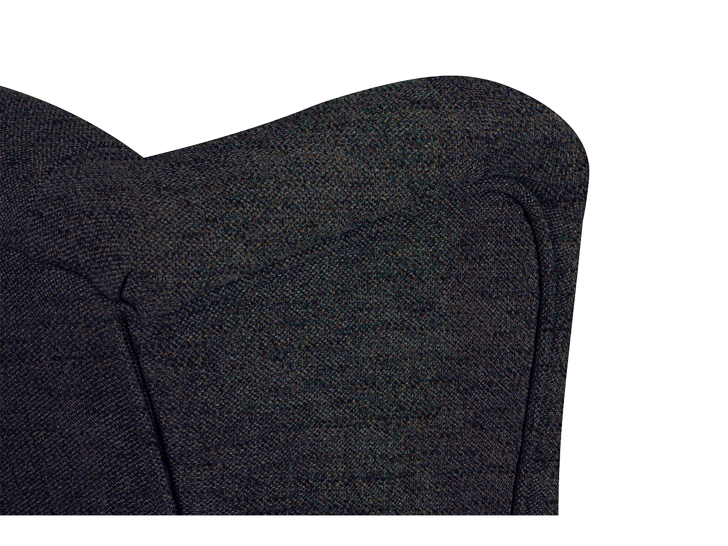 Ohrensessel Massivholzbeine schwarz -  marine - MILES