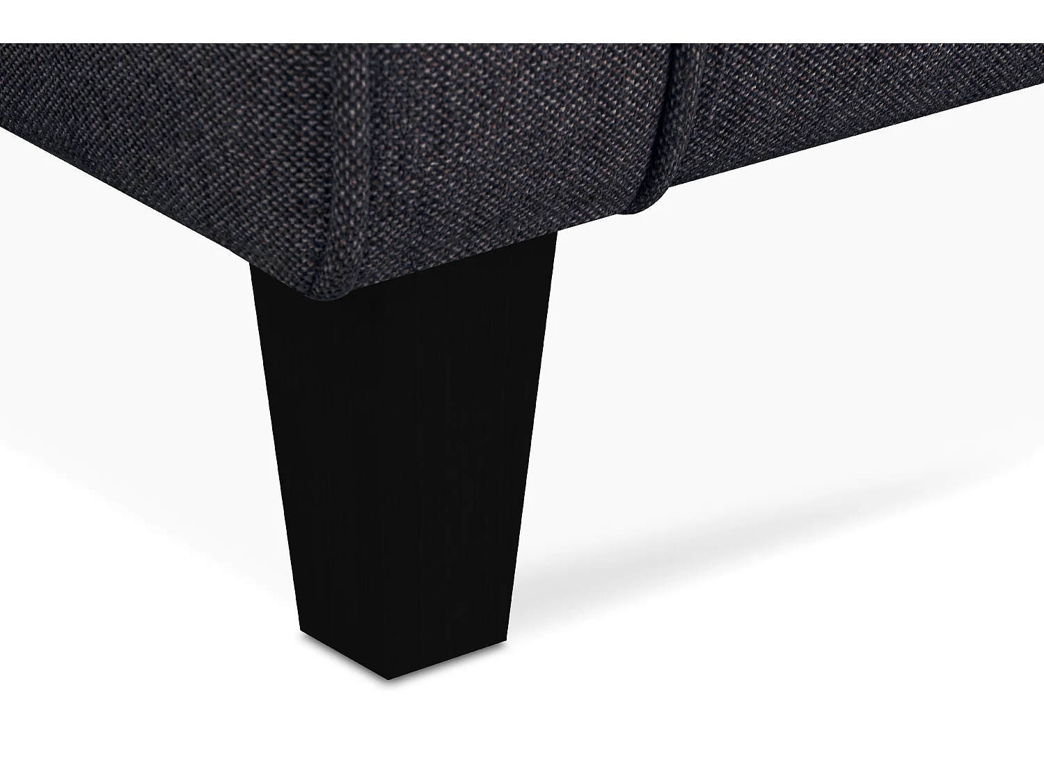 Ohrensessel Massivholzbeine schwarz -  marine - MILES