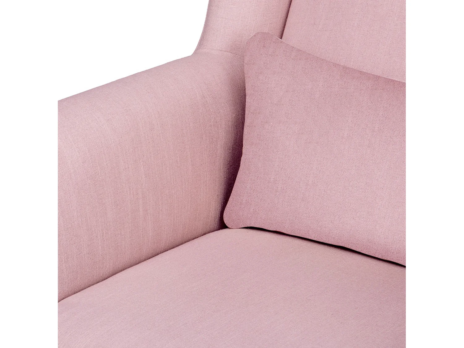 Klassischer Sessel mit Sitzhocker - Rosa - STRALIS