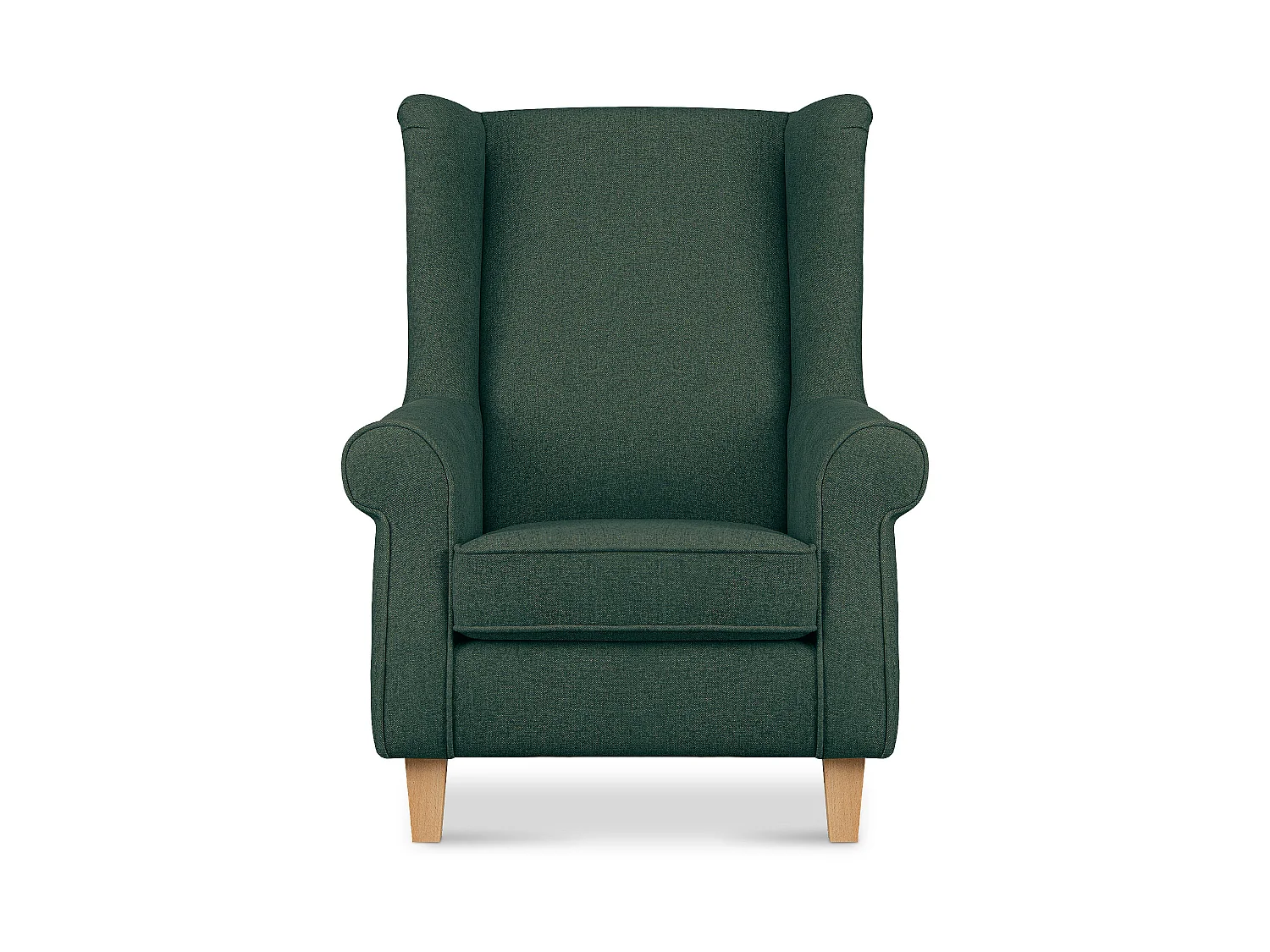 OhrensesselMassivholzbeine buche -  meeresgrün - MILES