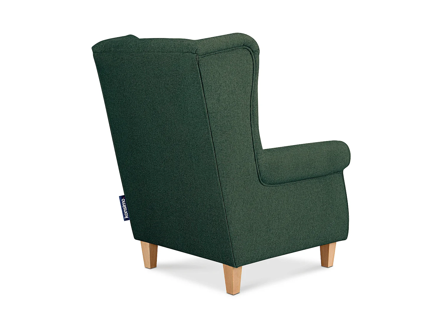 OhrensesselMassivholzbeine buche -  meeresgrün - MILES