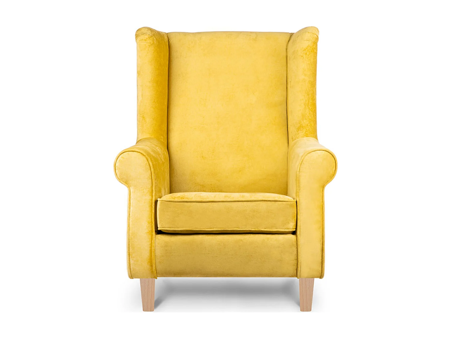 Ohrensessel Set inkl. Sitzhocker -  grün - MILES