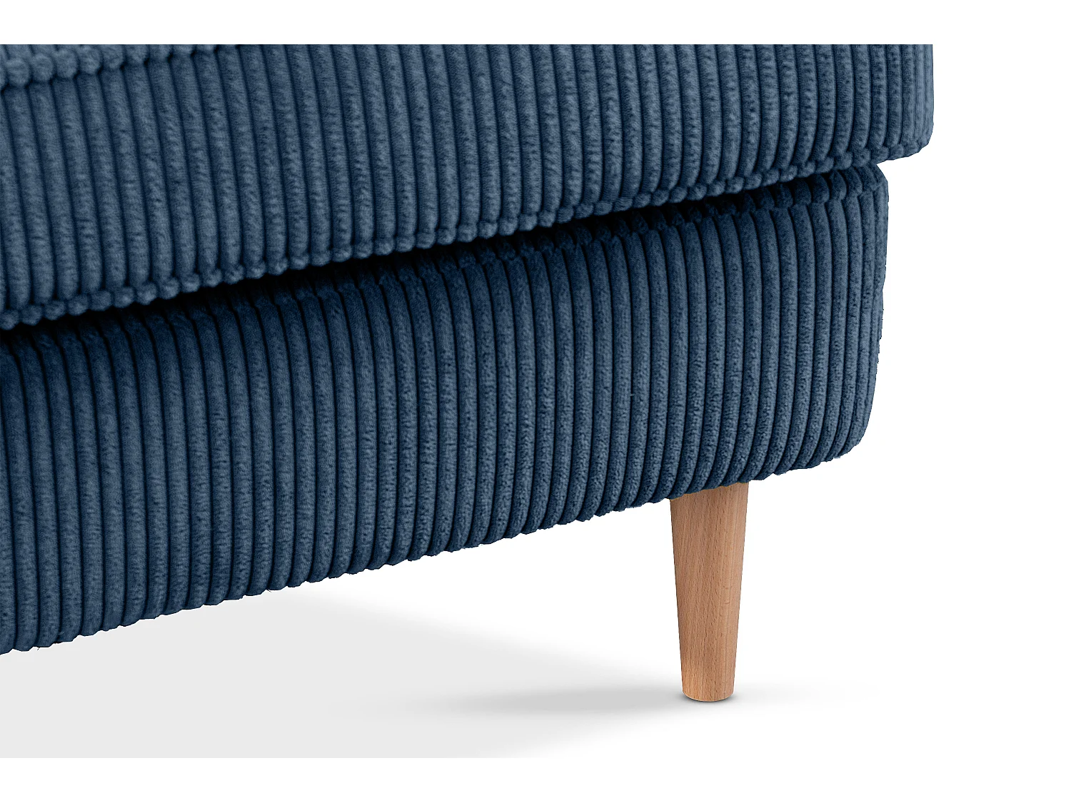 Klassischer Sessel aus Stoff Cordsamt - dunkelblau - STRALIS