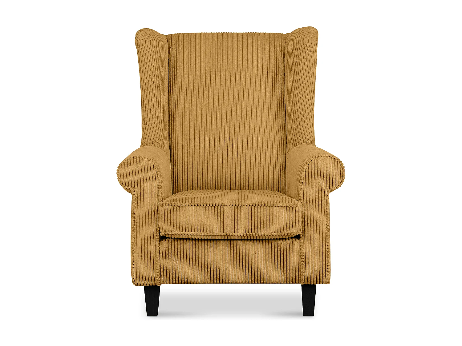 Ohrensessel Kord-Bezug Petfriendly - gelb - MILES