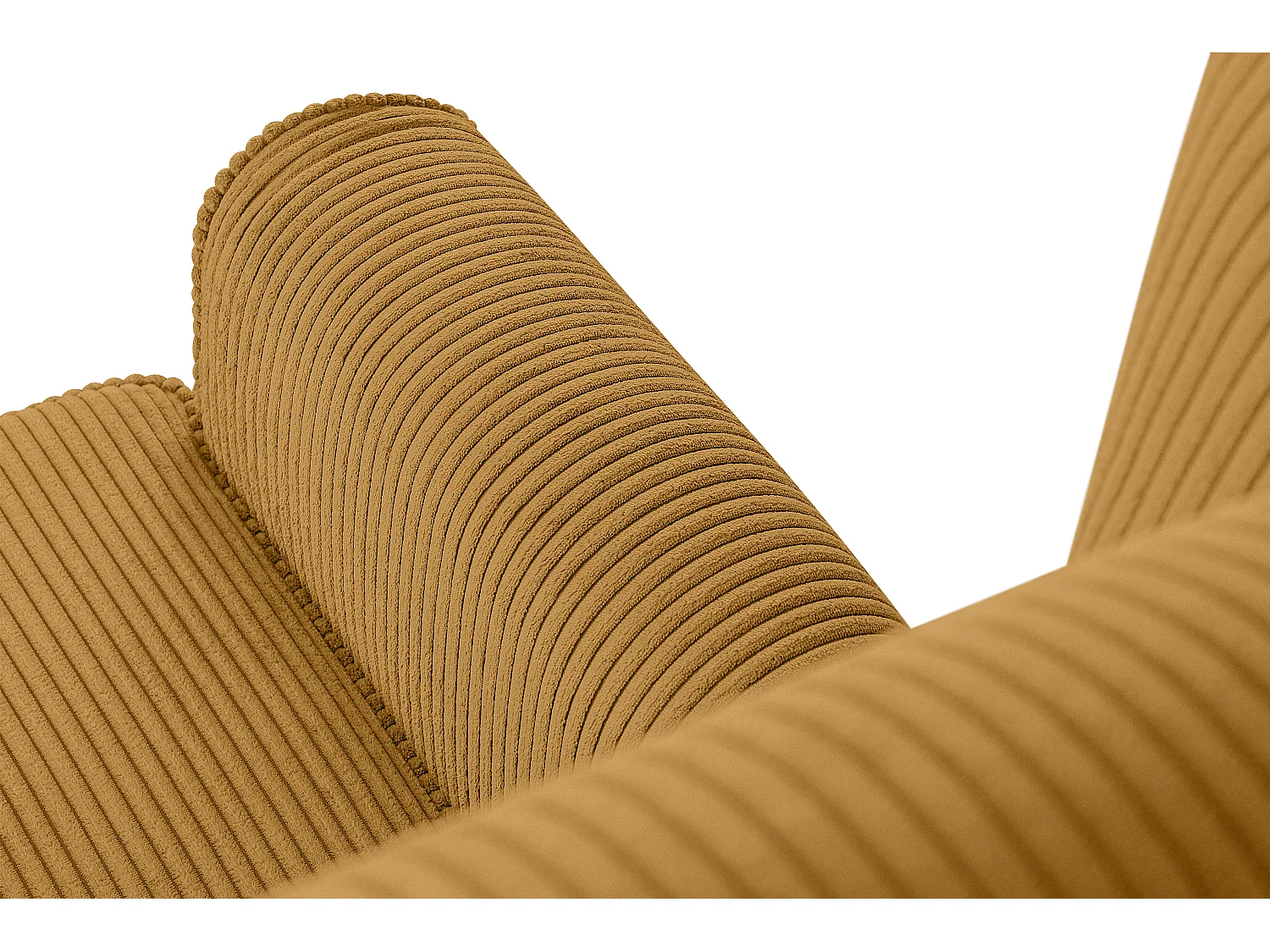 Ohrensessel Kord-Bezug Petfriendly - gelb - MILES