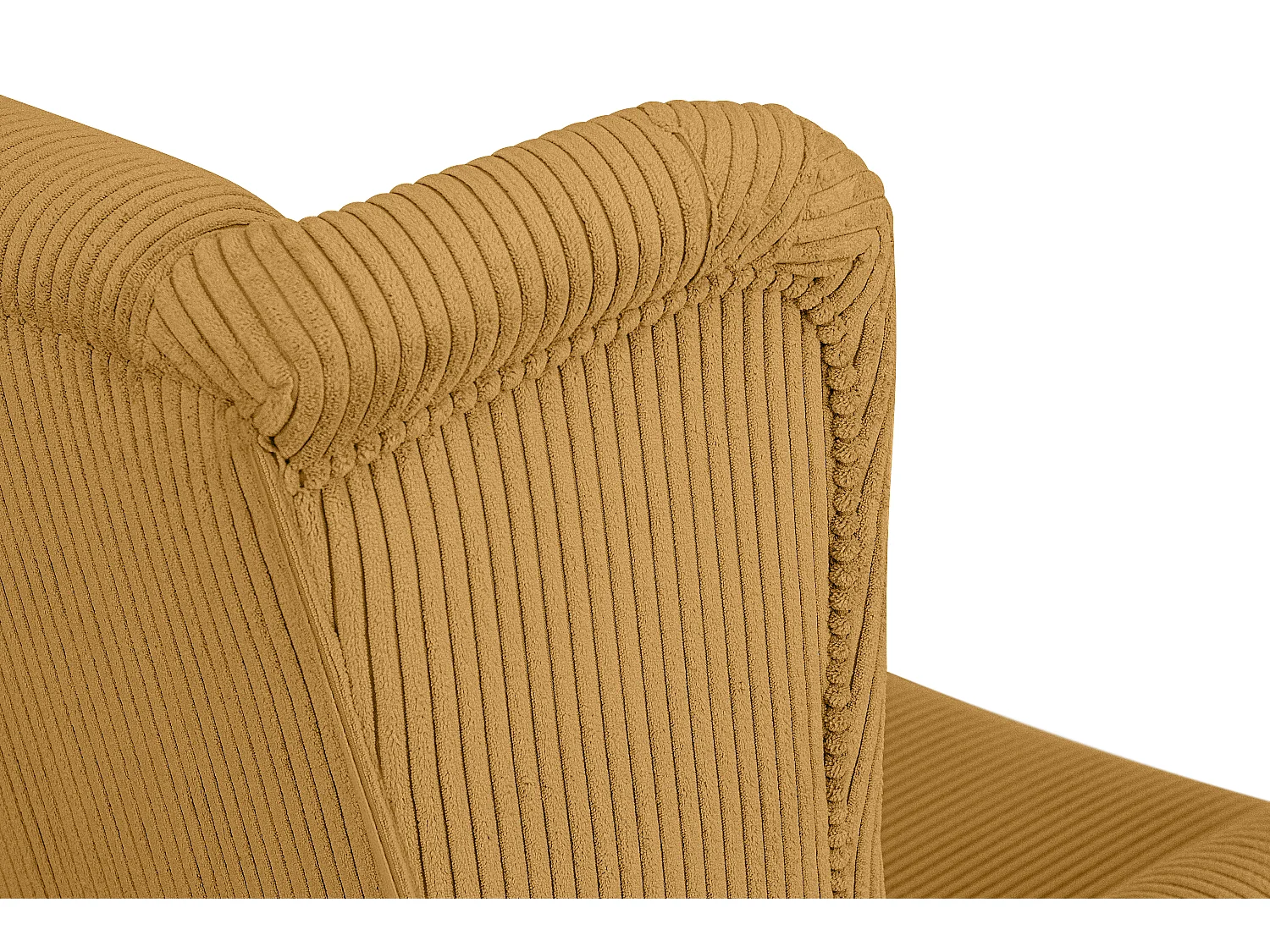 Ohrensessel Kord-Bezug Petfriendly - gelb - MILES