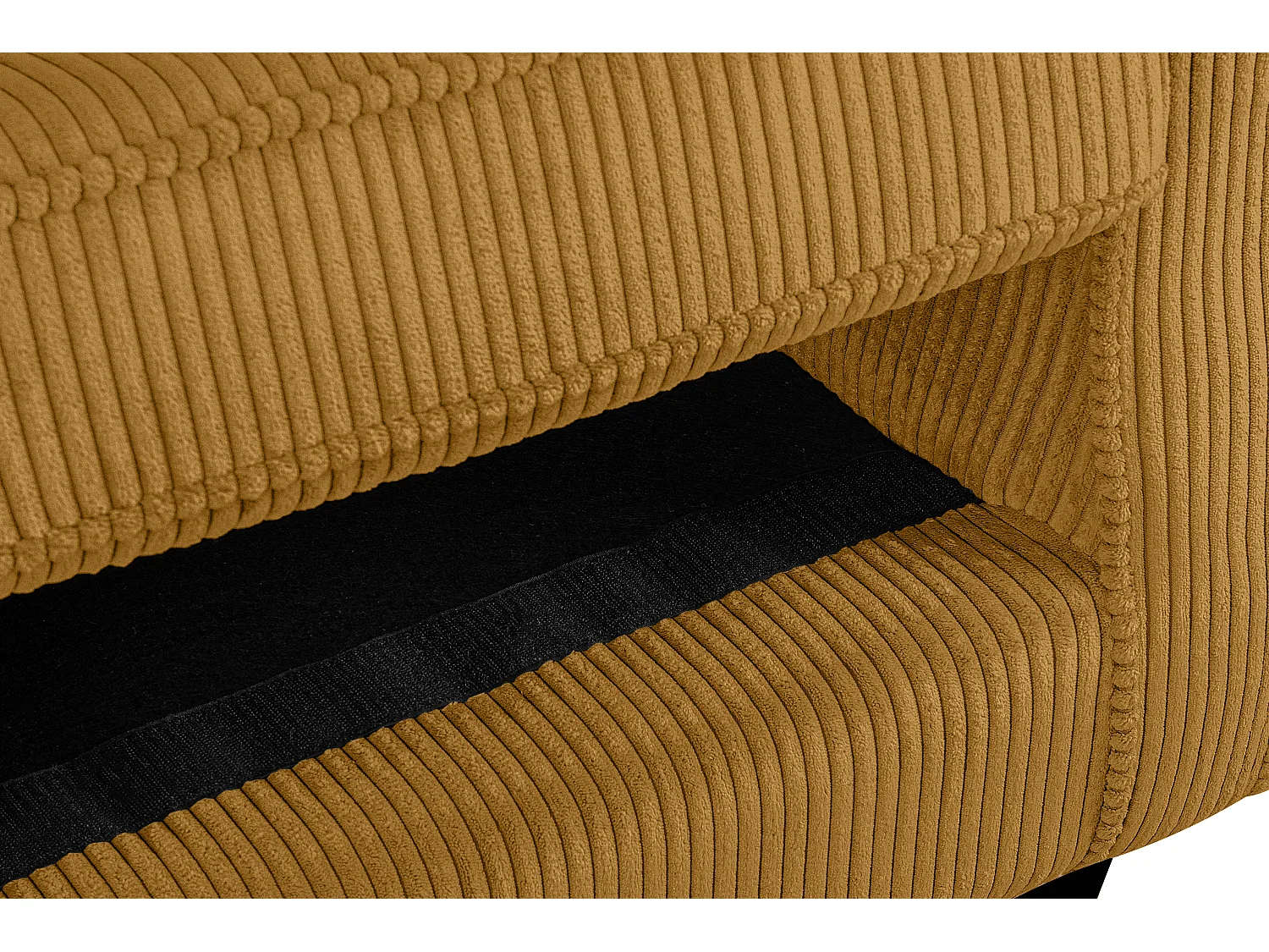 Ohrensessel Kord-Bezug Petfriendly - gelb - MILES