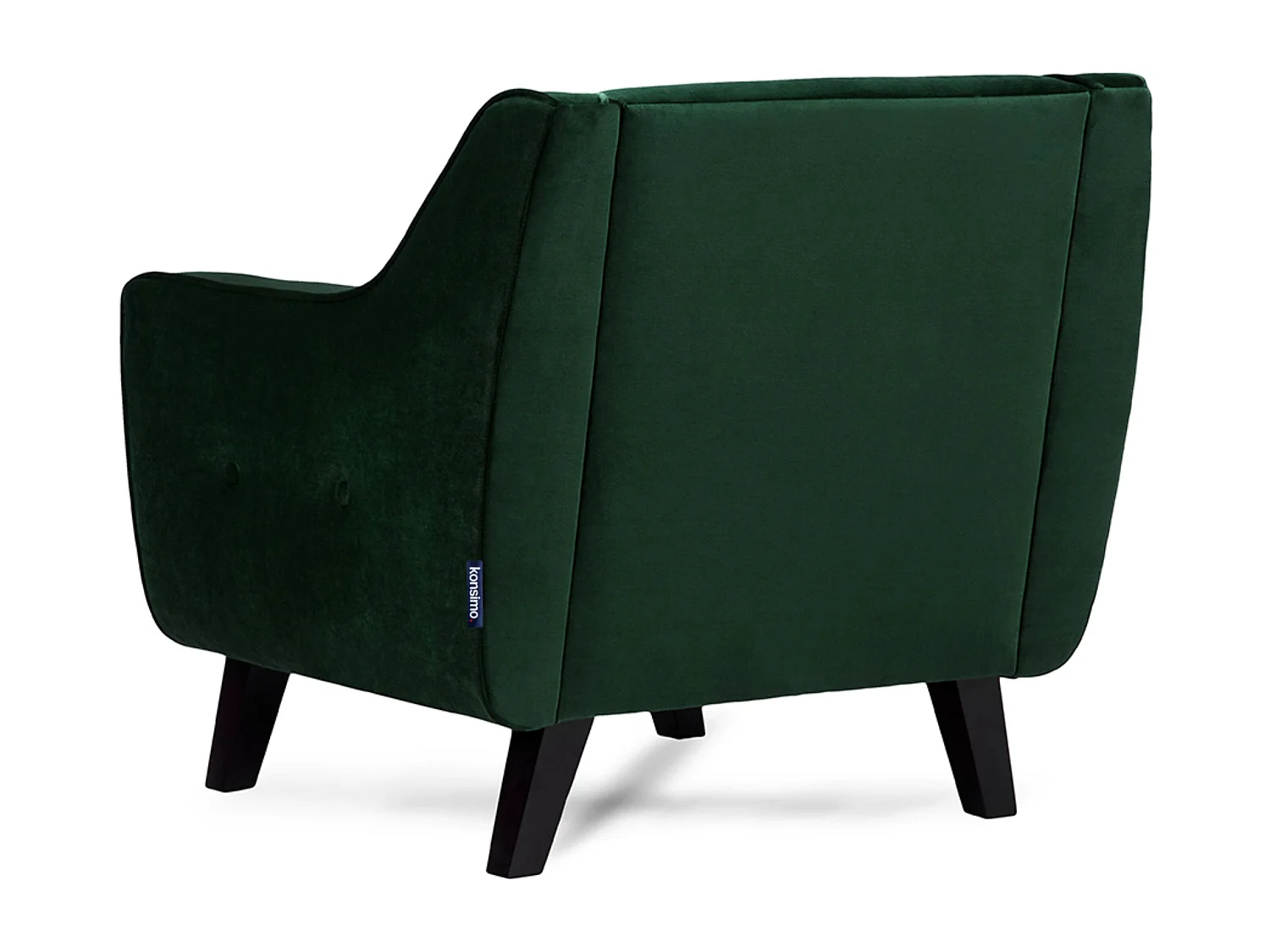 Sessel mit Velours-Bezug - Dunkelgrün - TERSO