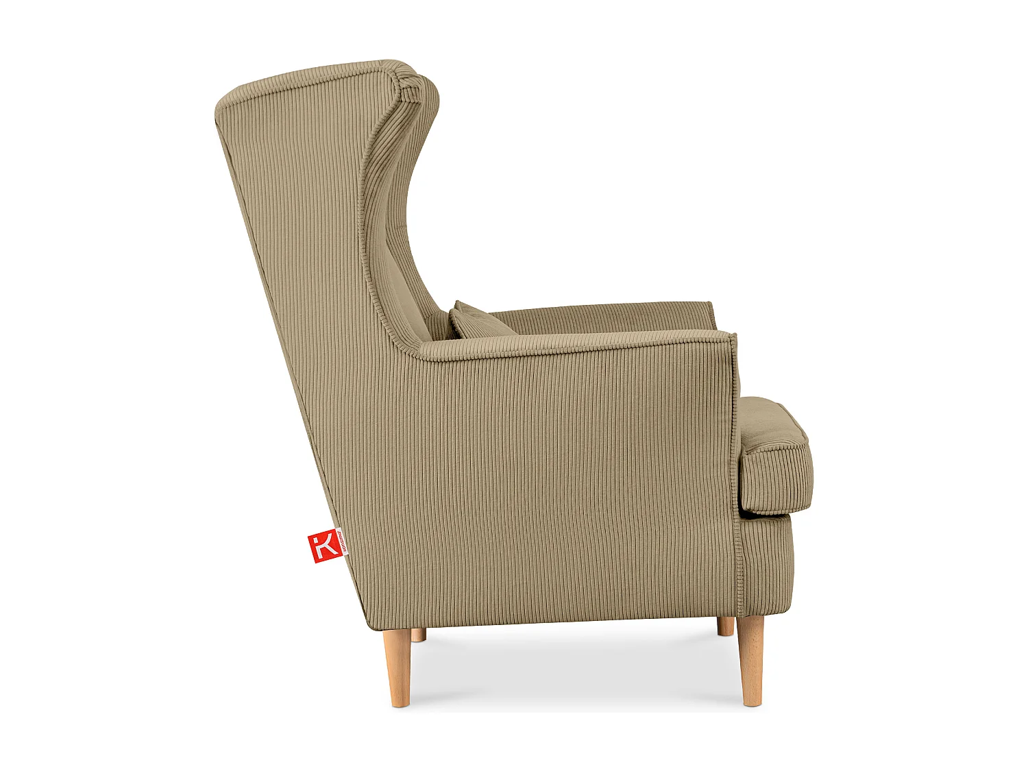 Klassischer Ohrensessel - creme - STRALIS