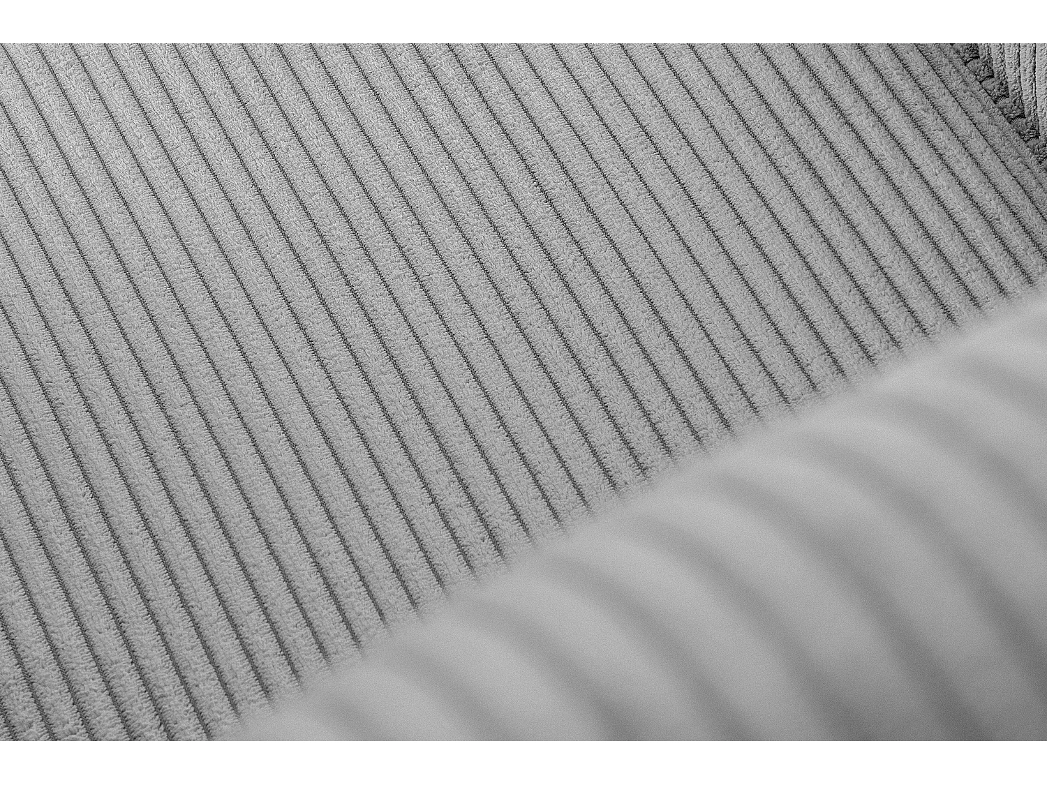 Ohrensessel Kord-Bezug Petfriendly - grau - MILES