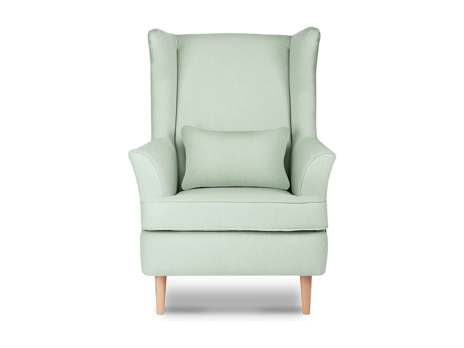 Klassischer Sessel mit Sitzhocker - grün - STRALIS