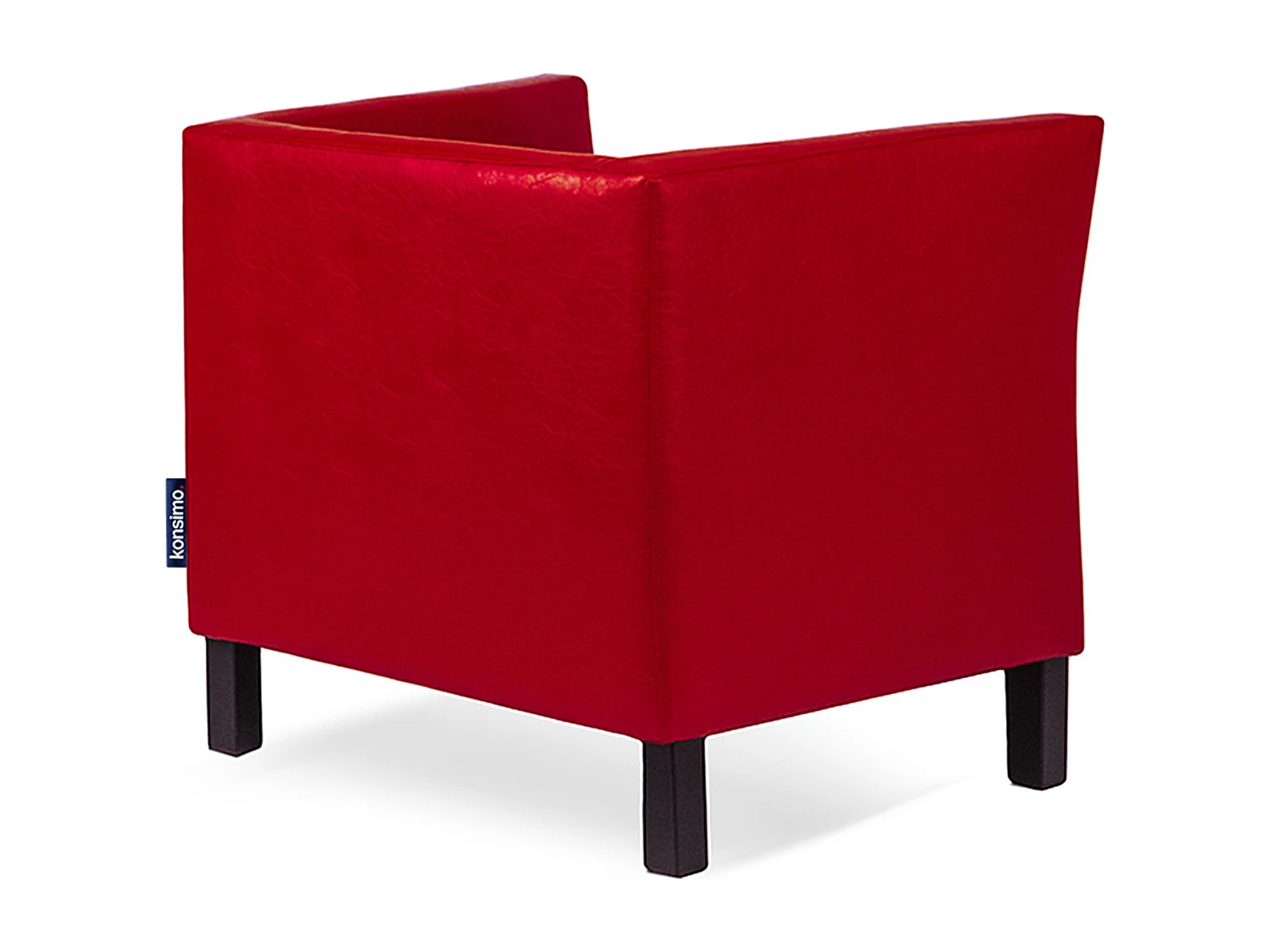 Moderner Sessel aus Kunstleder - Rot - ESPECTO