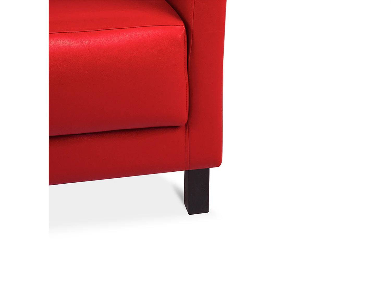 Moderner Sessel aus Kunstleder - Rot - ESPECTO