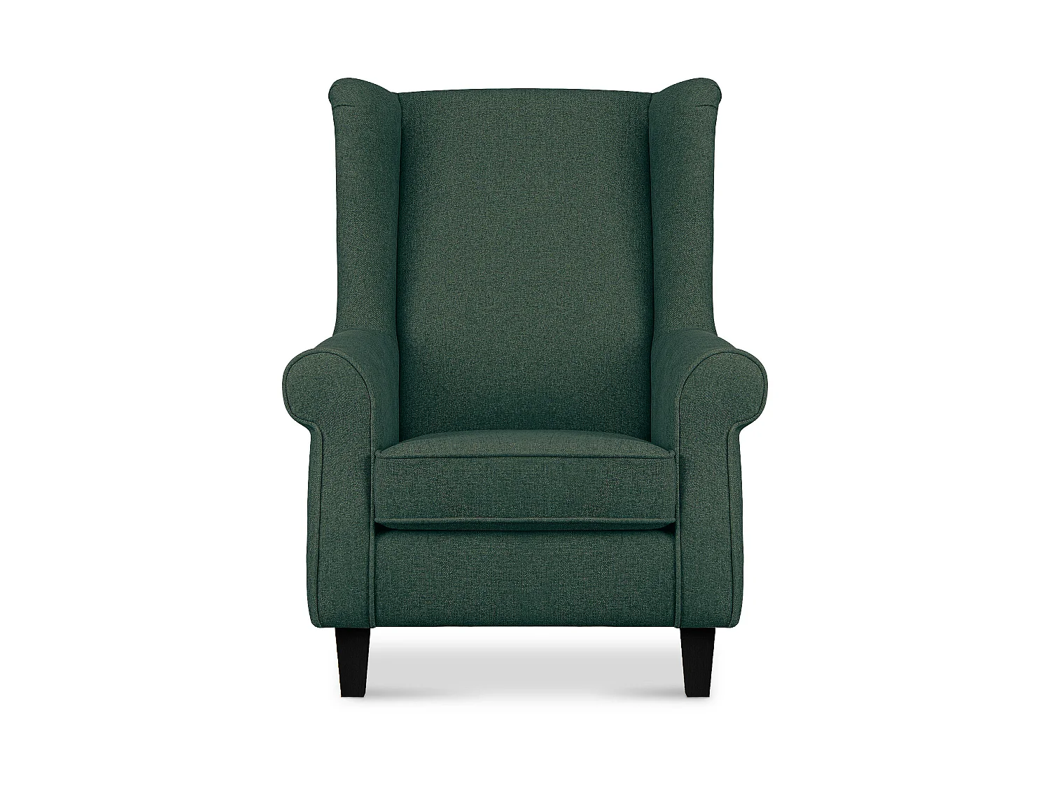 OhrensesselMassivholzbeine schwarz -  meeresgrün - MILES