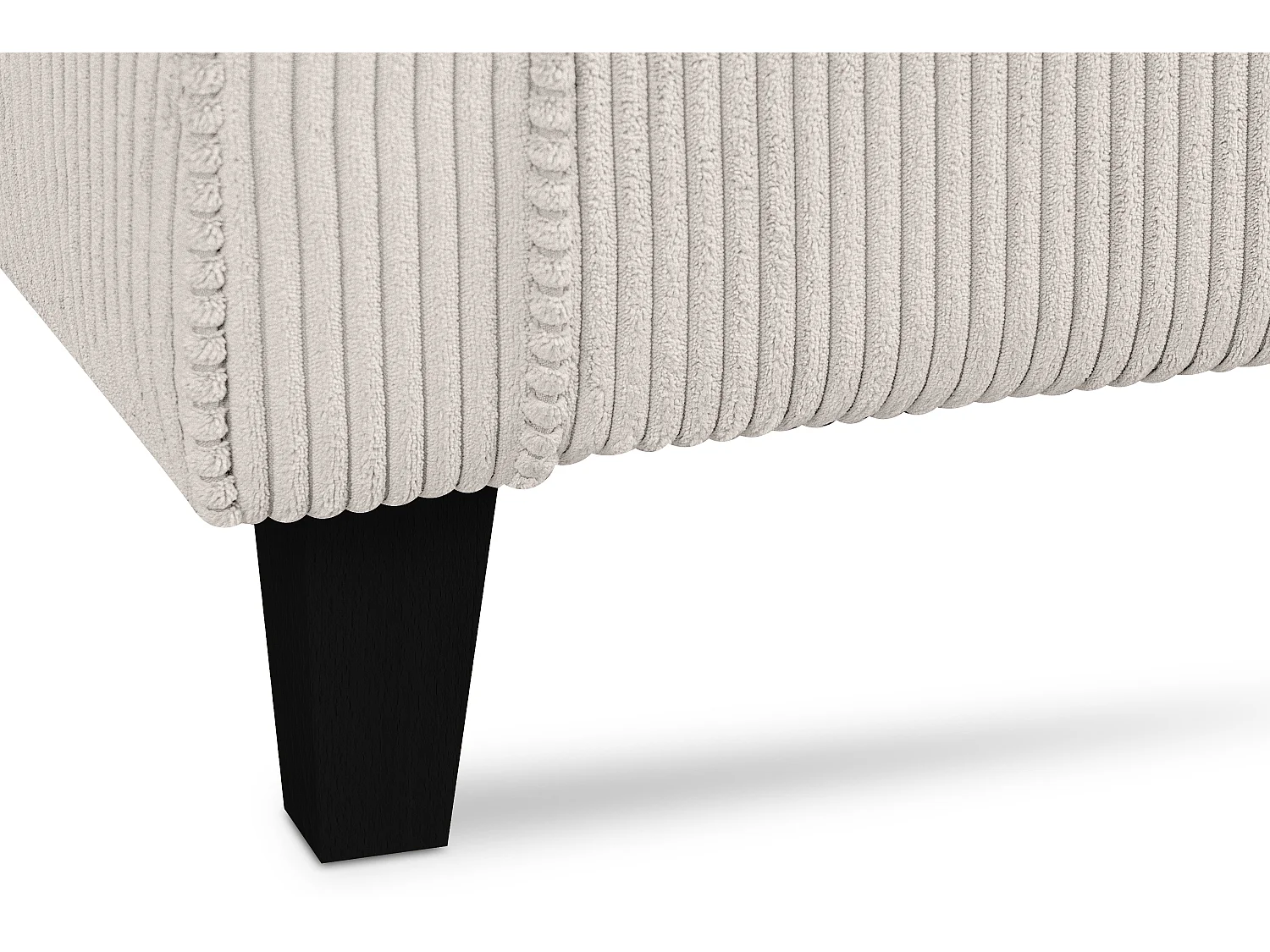 Ohrensessel Kord-Bezug Petfriendly - beige - MILES