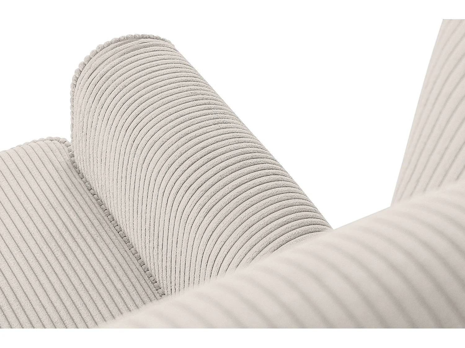 Ohrensessel Kord-Bezug Petfriendly - beige - MILES