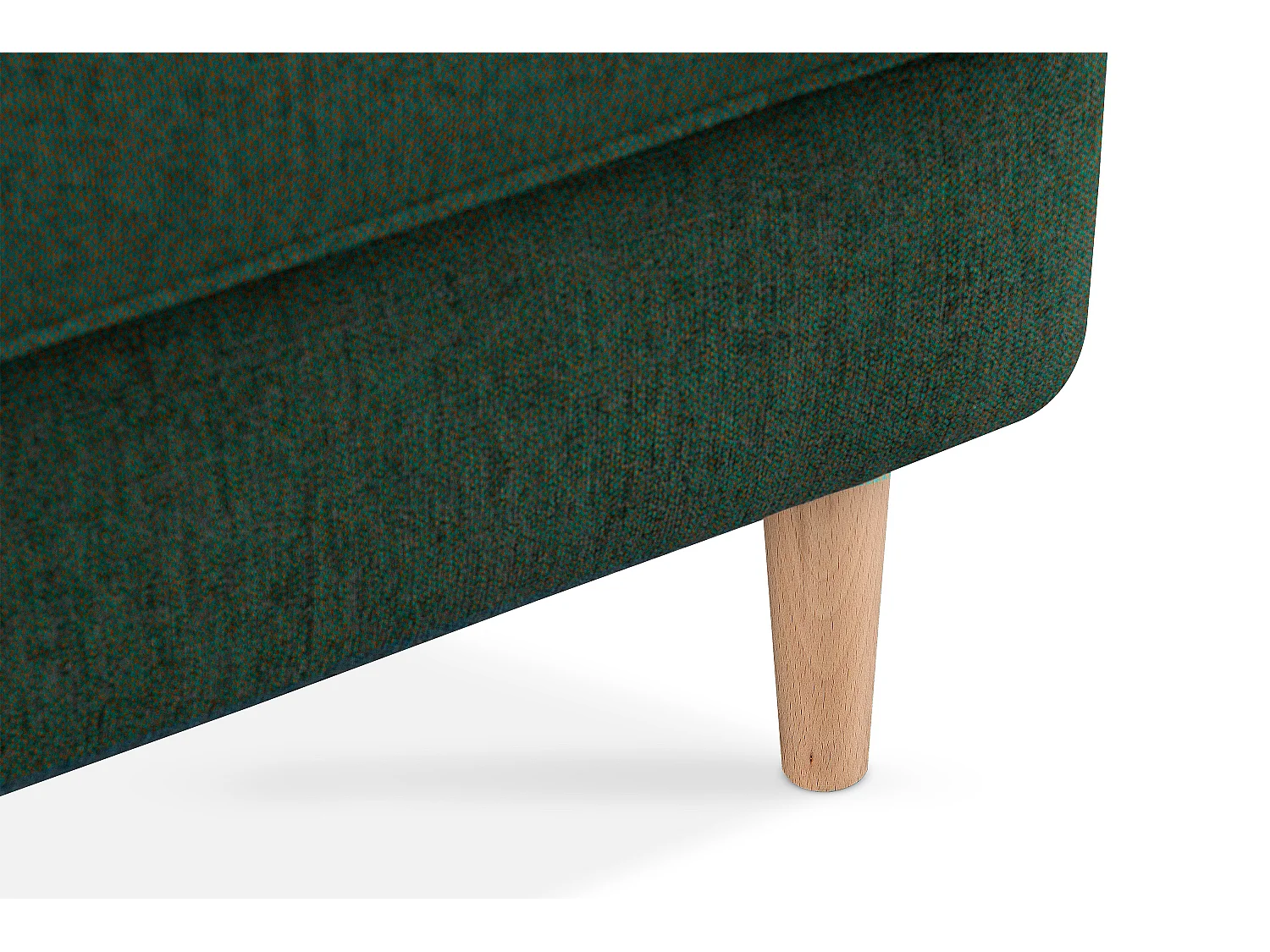 Klassischer Ohrensessel - Velours-Bezug blau - STRALIS