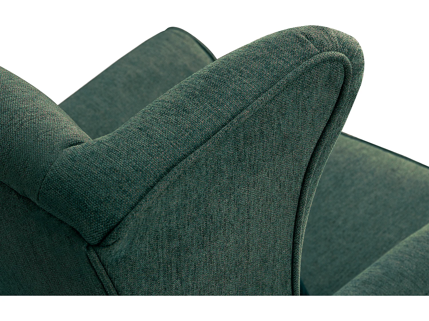 Klassischer Ohrensessel - Velours-Bezug blau - STRALIS