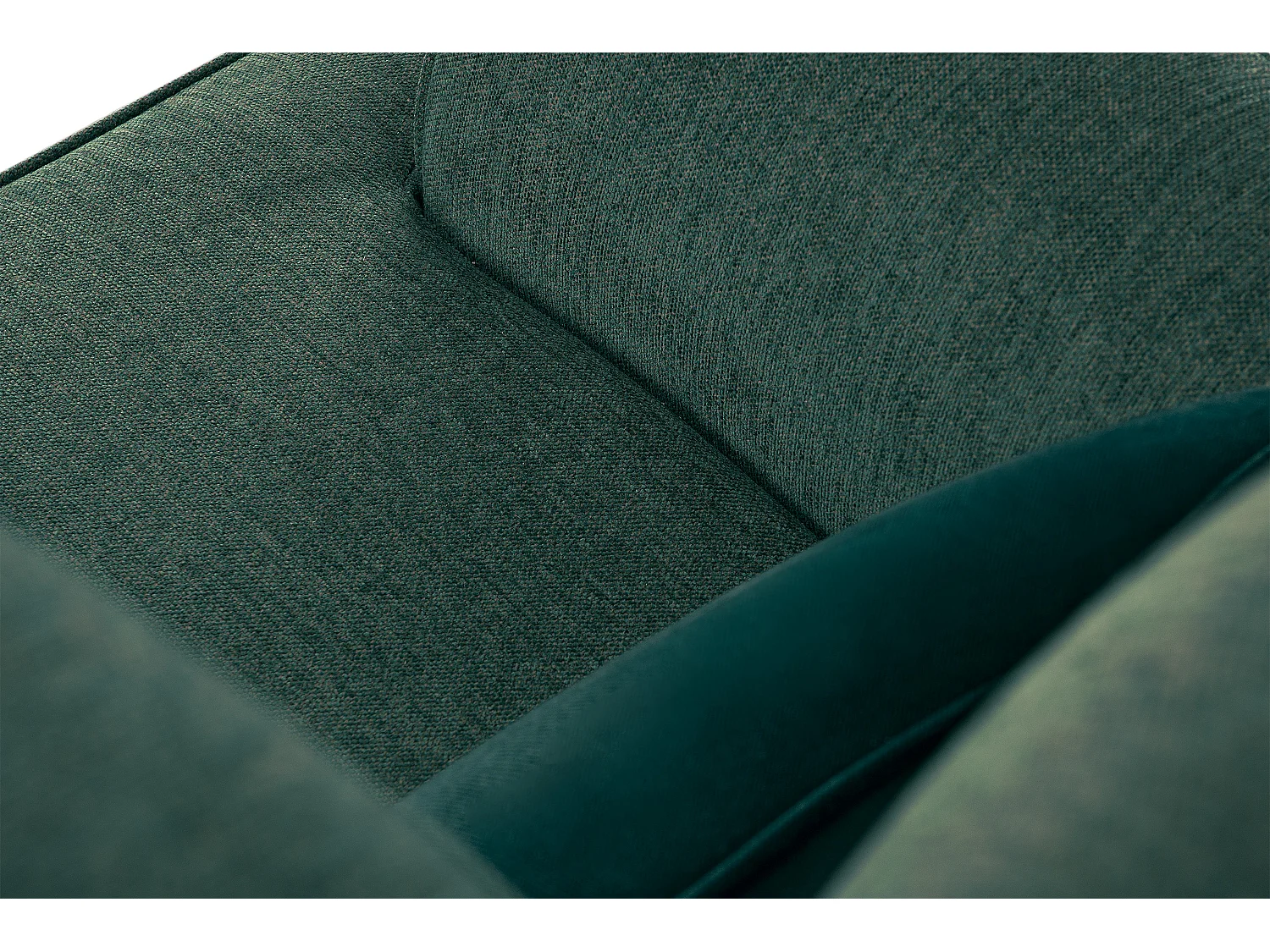 Klassischer Ohrensessel - Velours-Bezug blau - STRALIS