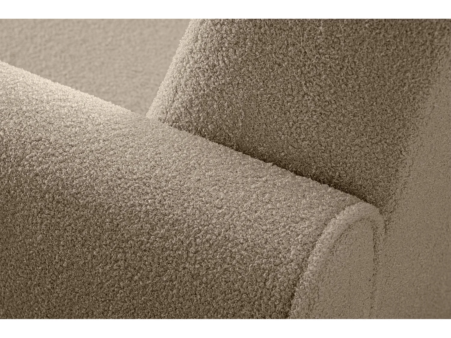 Klassischer Sessel aus Schaumstoff und Holz - creme - GUSTAVO