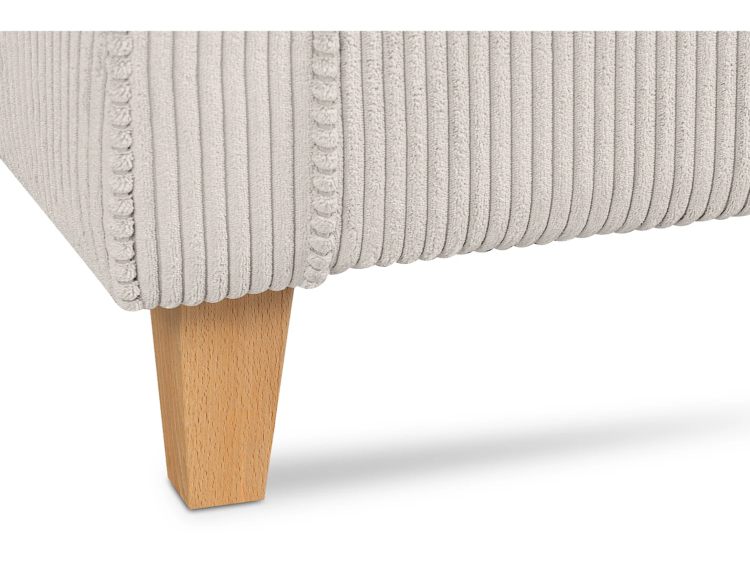 Ohrensessel Kord-Bezug Petfriendly - beige - MILES