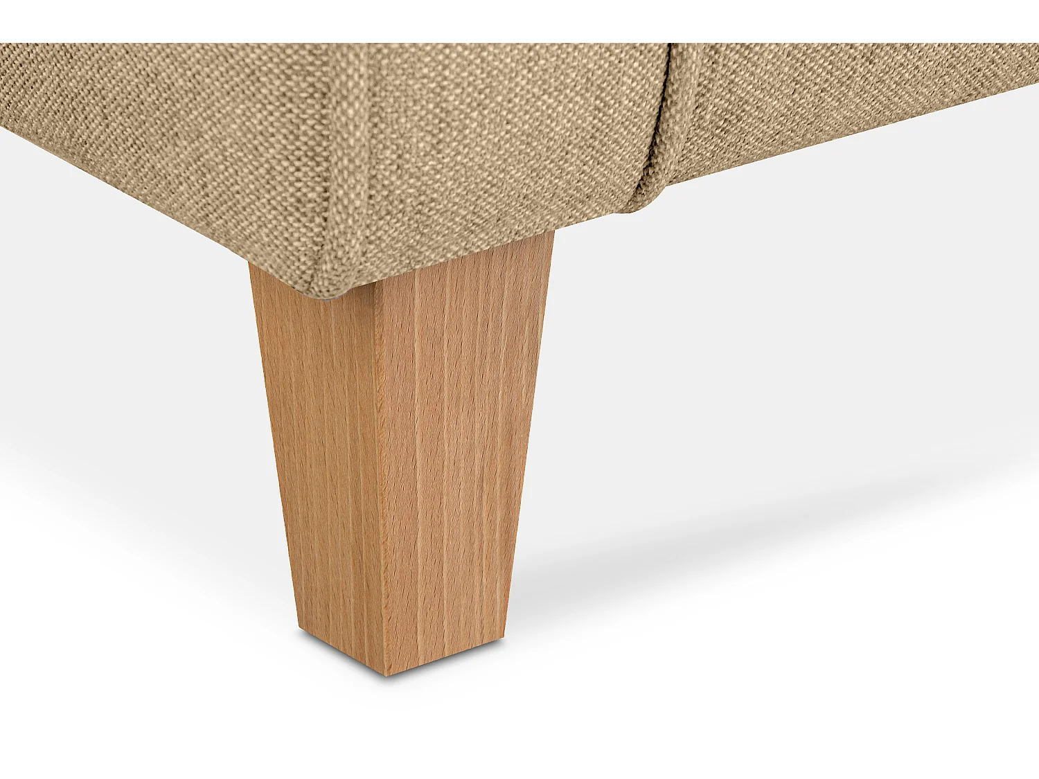 Ohrensessel Massivholzbeine buche -  creme - MILES