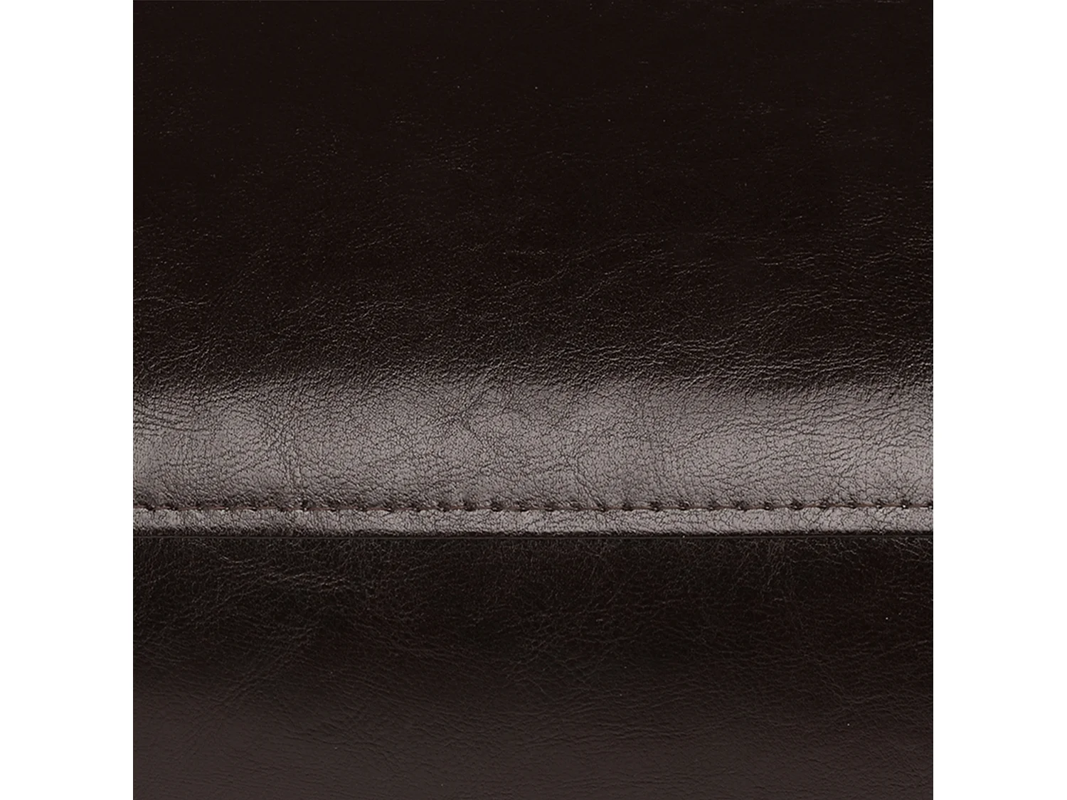 Moderner Sessel aus Kunstleder - ein dunkles Braun - ESPECTO