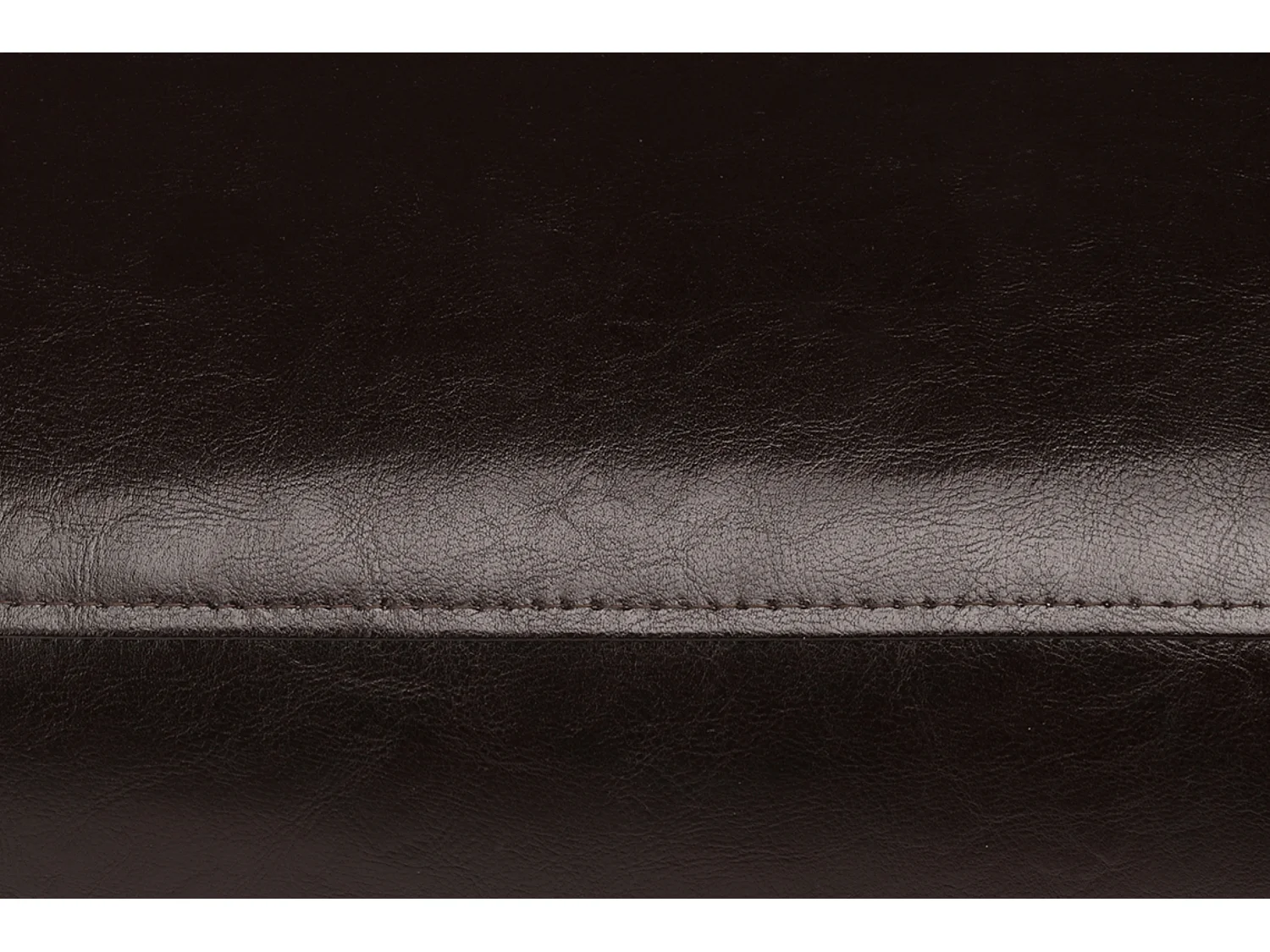 Moderner Sessel aus Kunstleder - ein dunkles Braun - ESPECTO