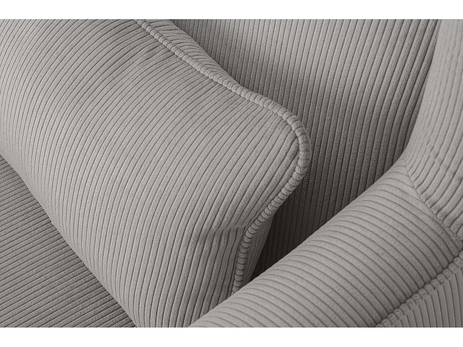 Klassischer Ohrensessel - grau - STRALIS